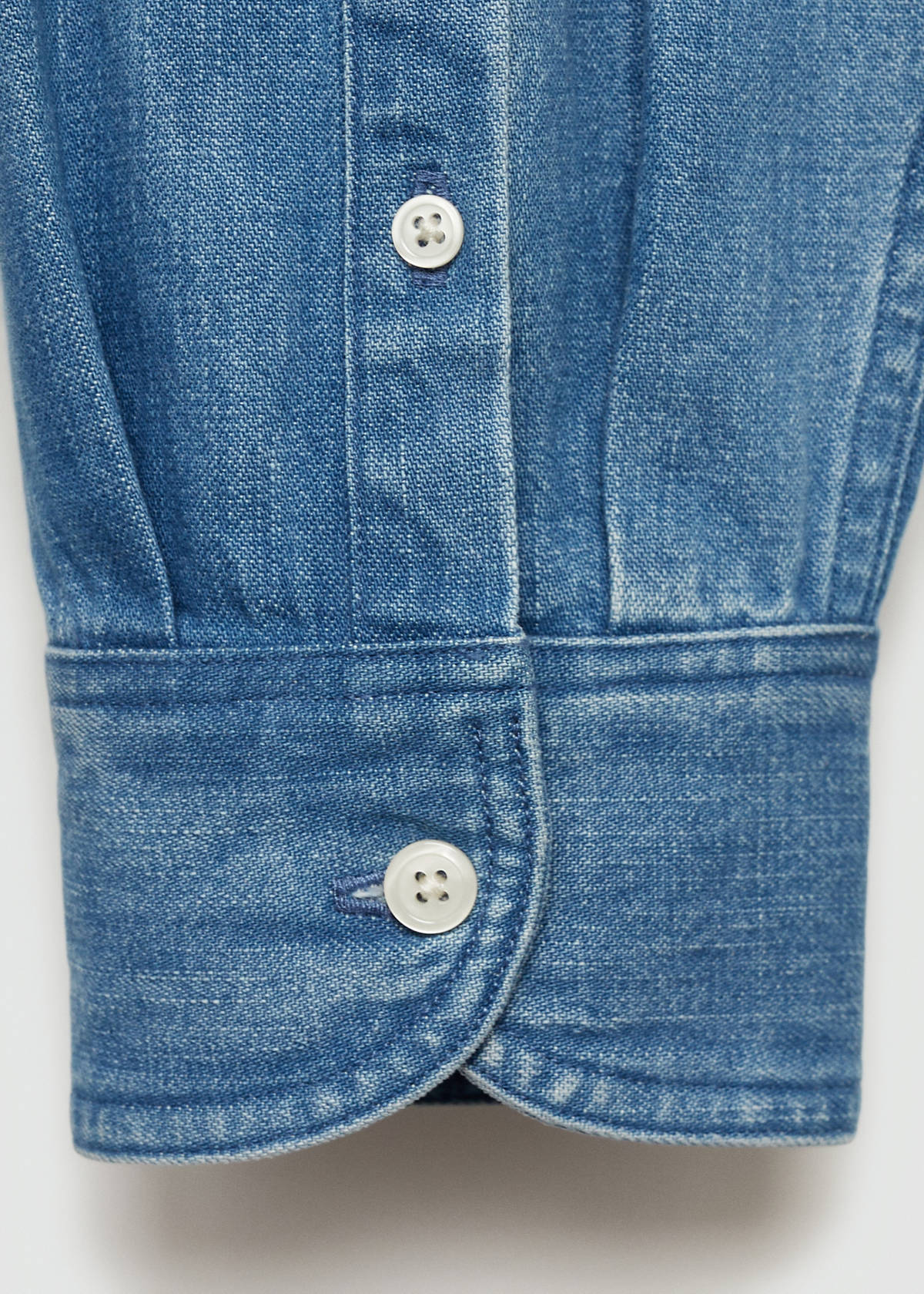 Regular fit denim shirt — Medium Blue