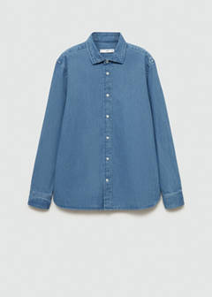 Regular fit denim shirt — Medium Blue 6
