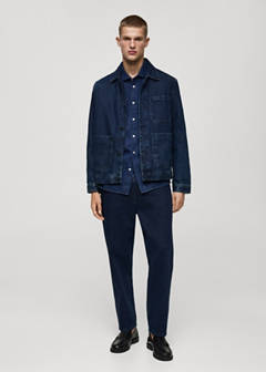 Regular fit denim shirt — Dark Blue 2
