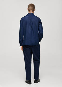 Regular fit denim shirt — Dark Blue 3