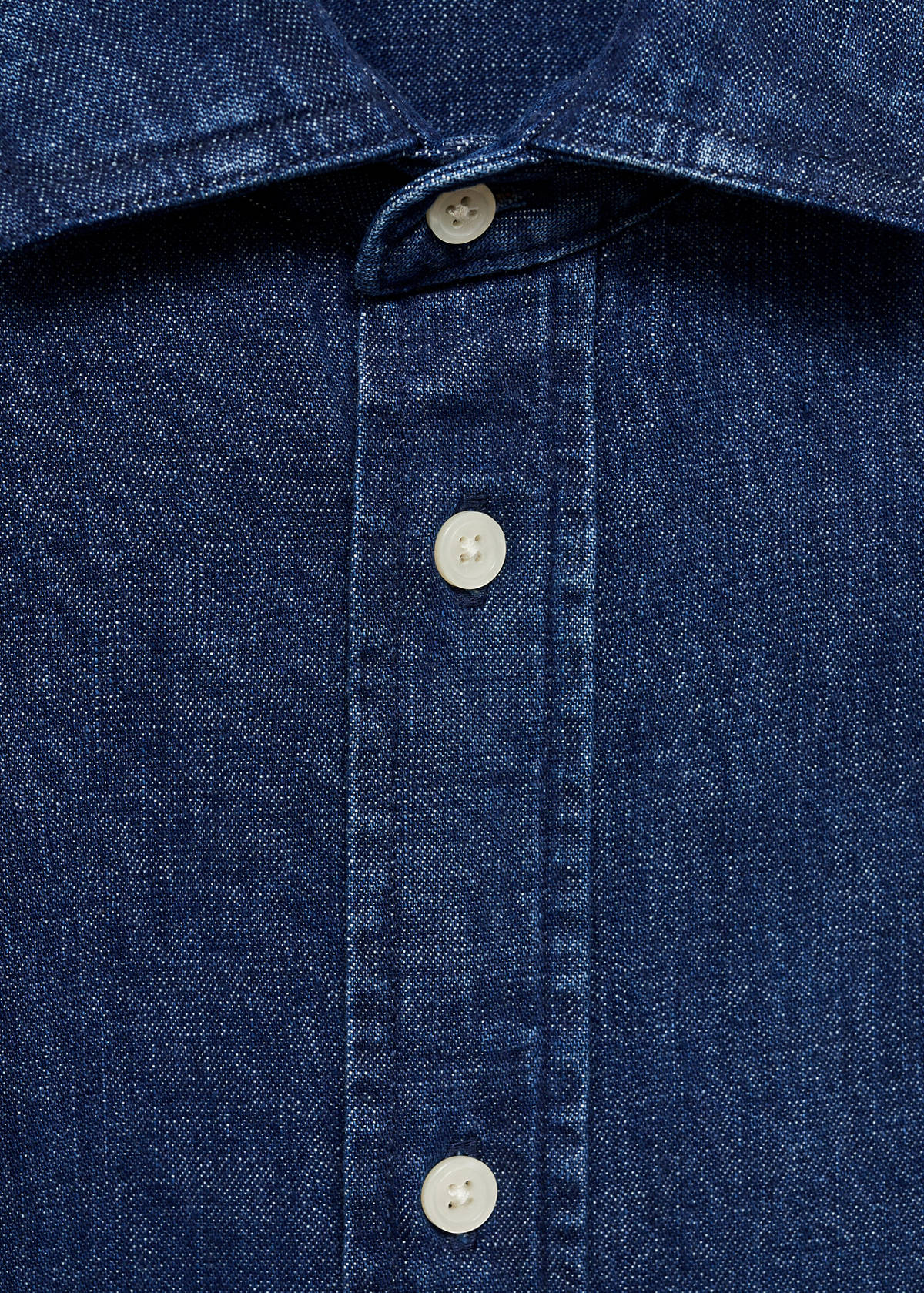 Regular fit denim shirt — Dark Blue