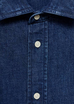 Regular fit denim shirt — Dark Blue 8