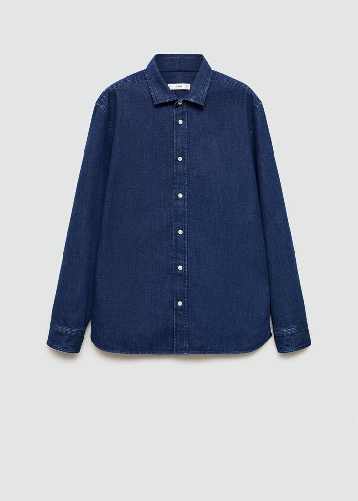 Regular fit denim shirt - thumbnail 4