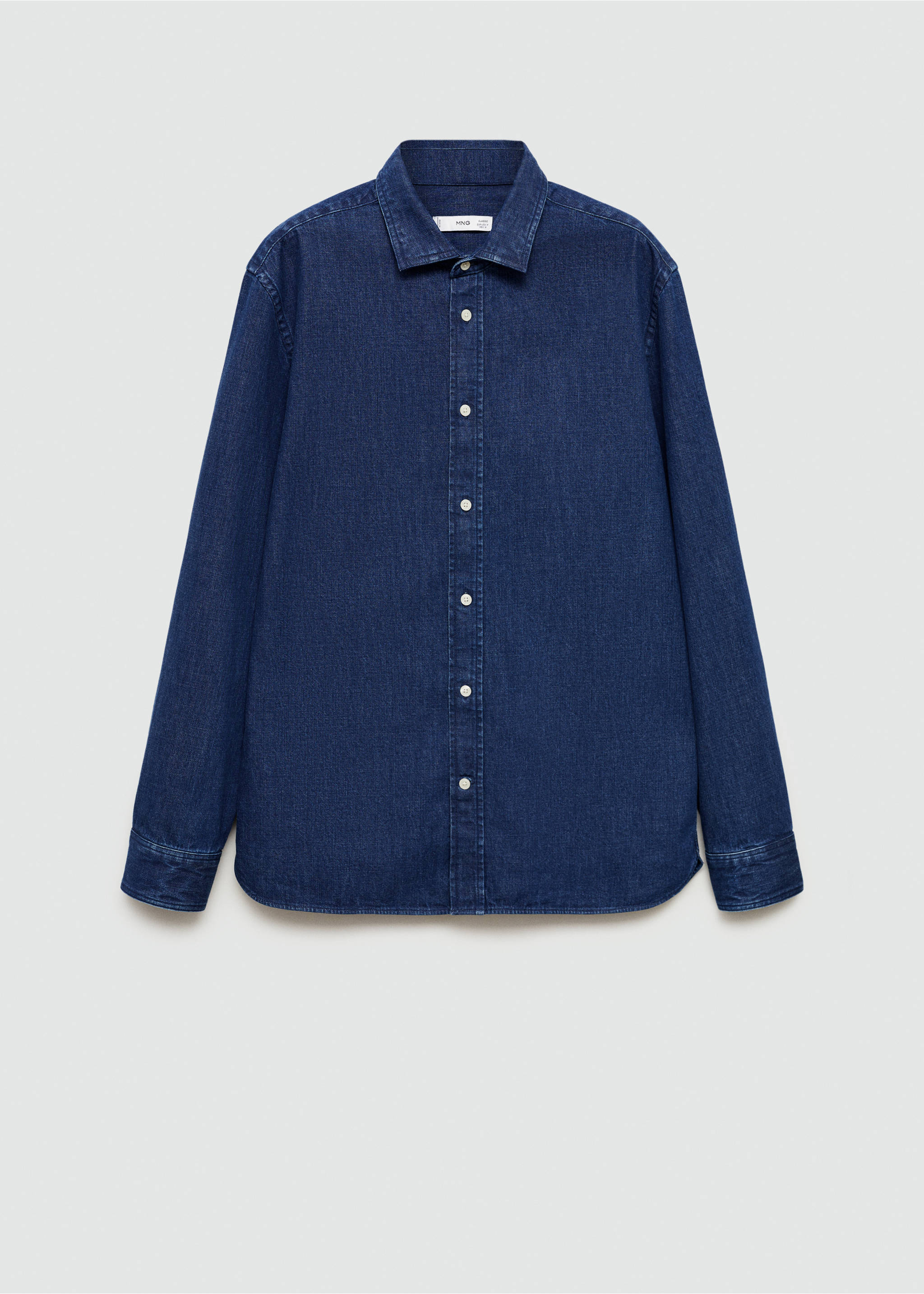 Regular fit denim shirt - Article without model, Dark Blue. Ref: 77097916-00.