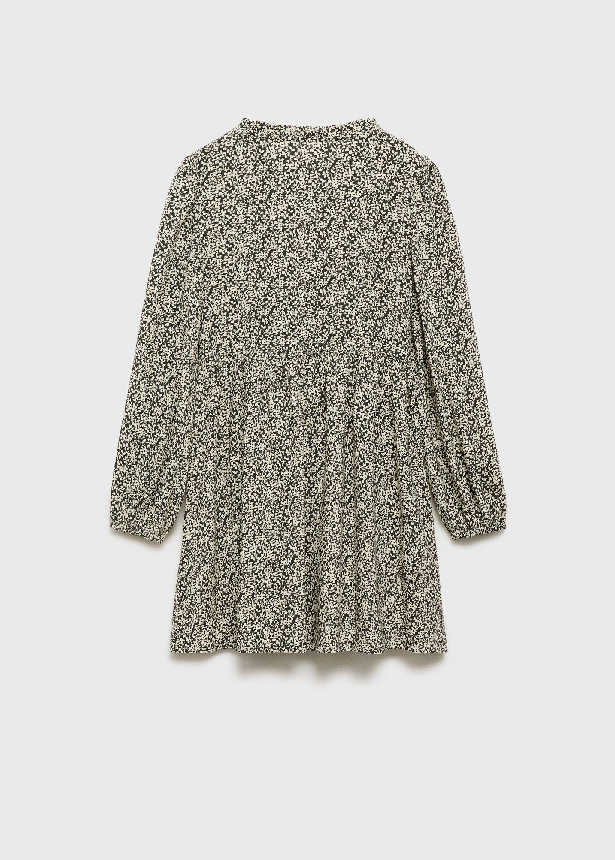 Buttoned printed dress - Reverse of the article