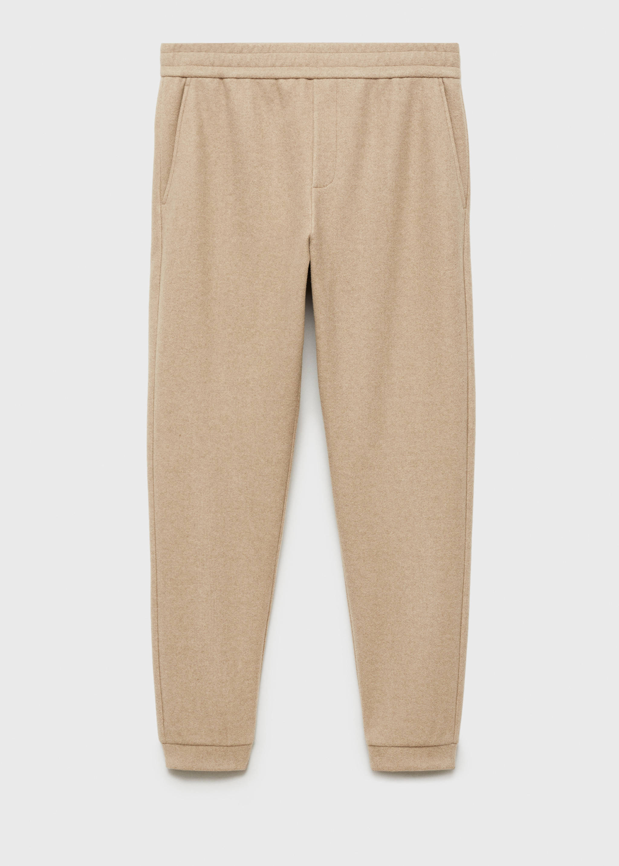 Flannel joggers with drawstring - Article without model