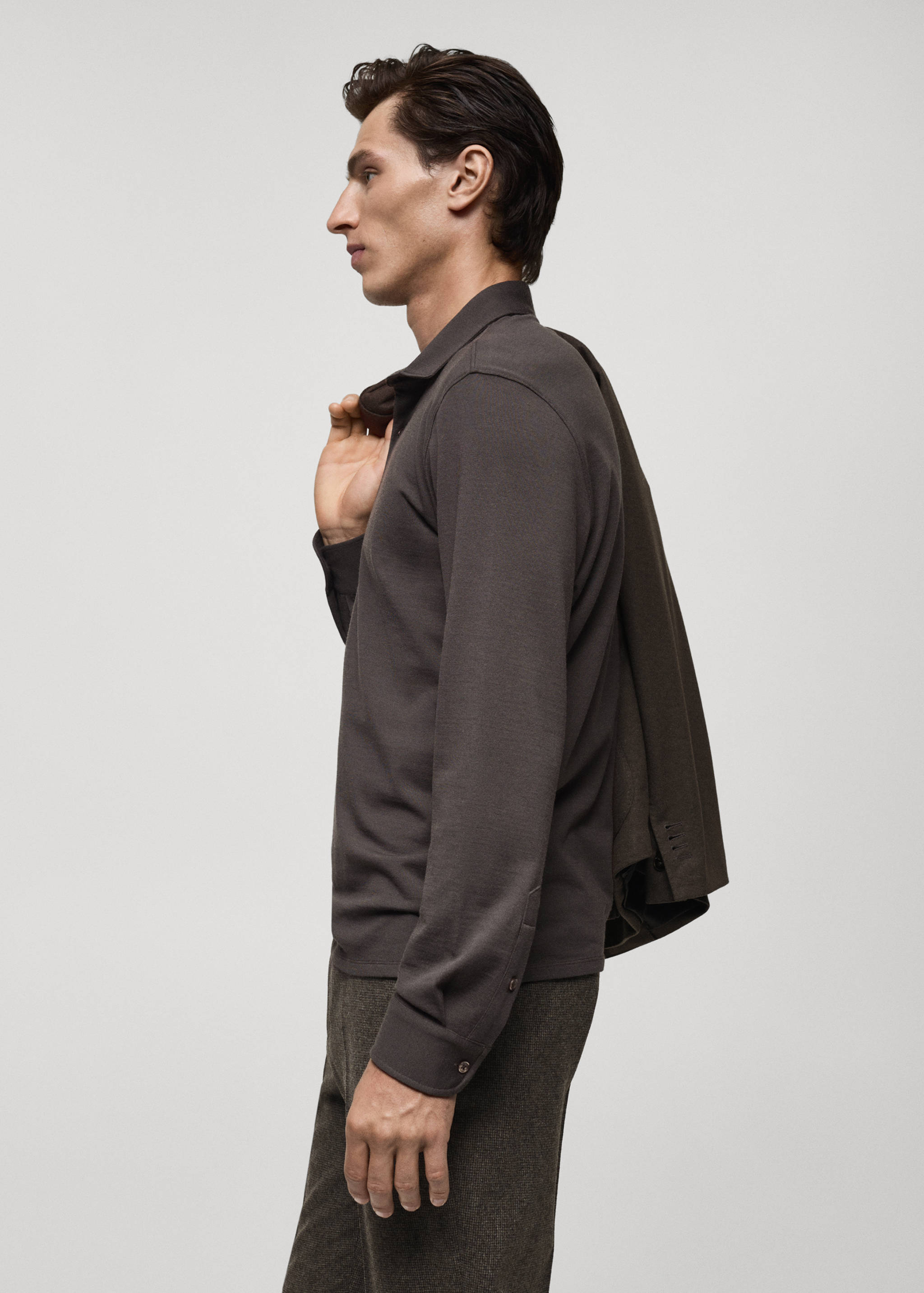 Wool regular-fit polo shirt - Details of the article 2