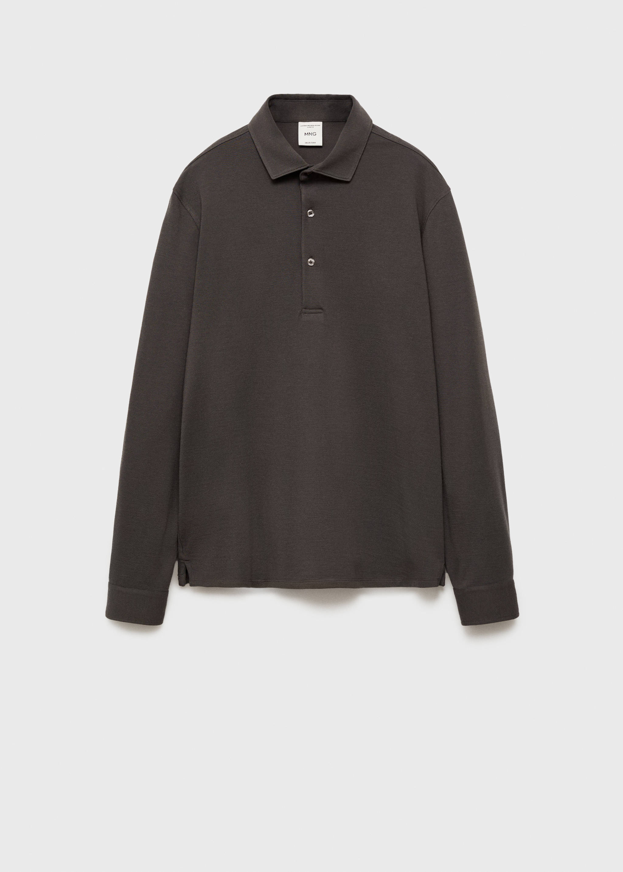 Wool regular-fit polo shirt - Article without model