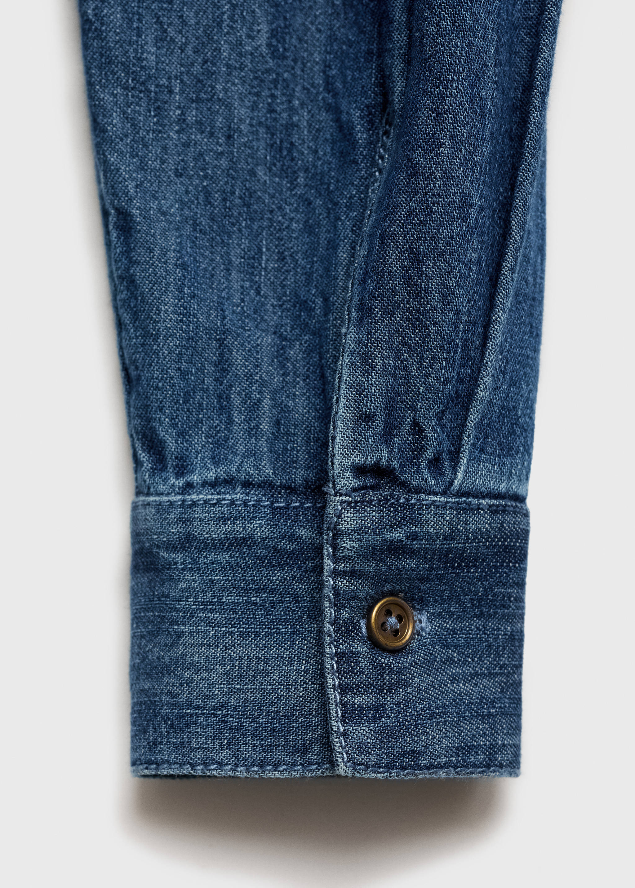 花边牛仔衬衫 - null