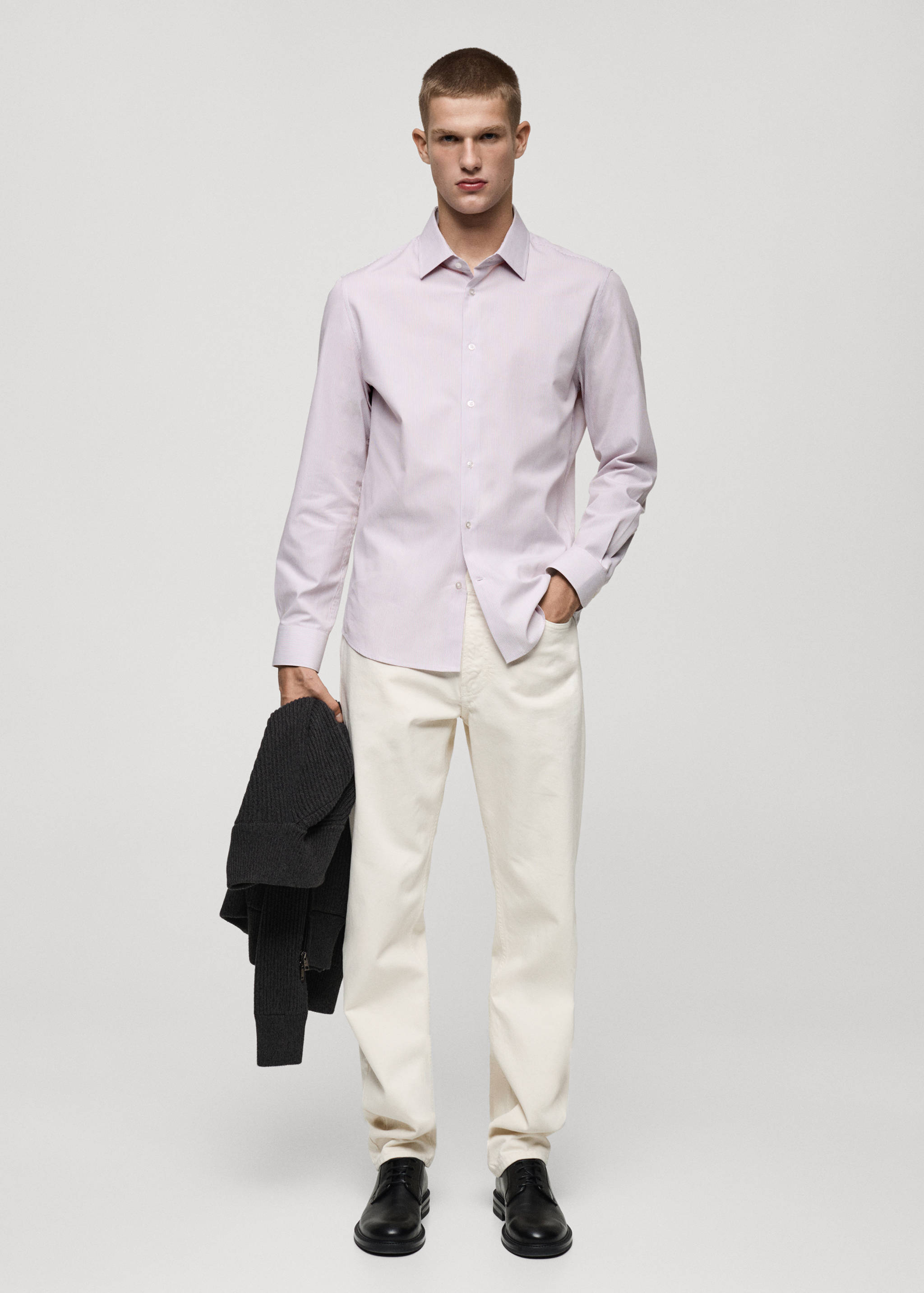 Chemise 100 % coton rayures - Plan général