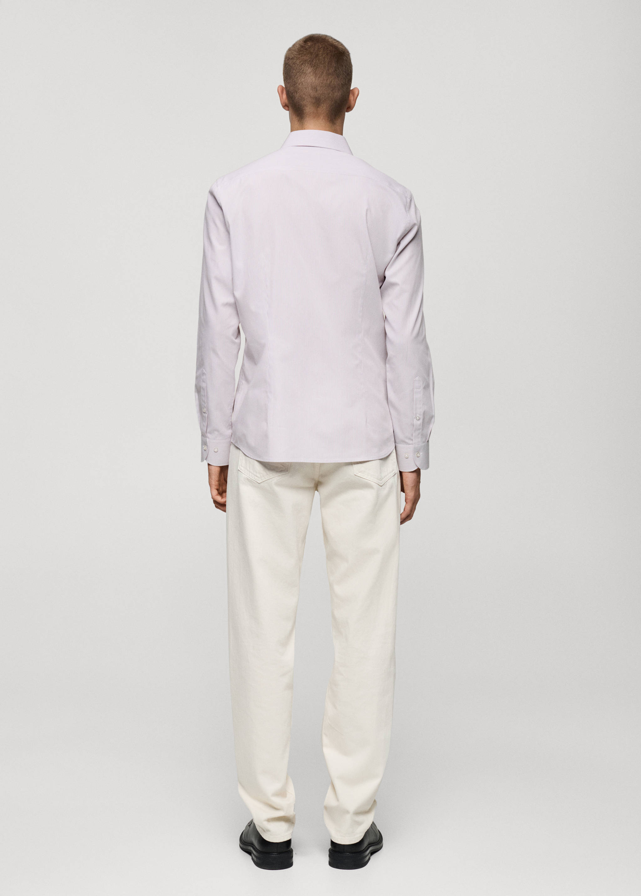 Chemise 100 % coton rayures - Verso de l’article