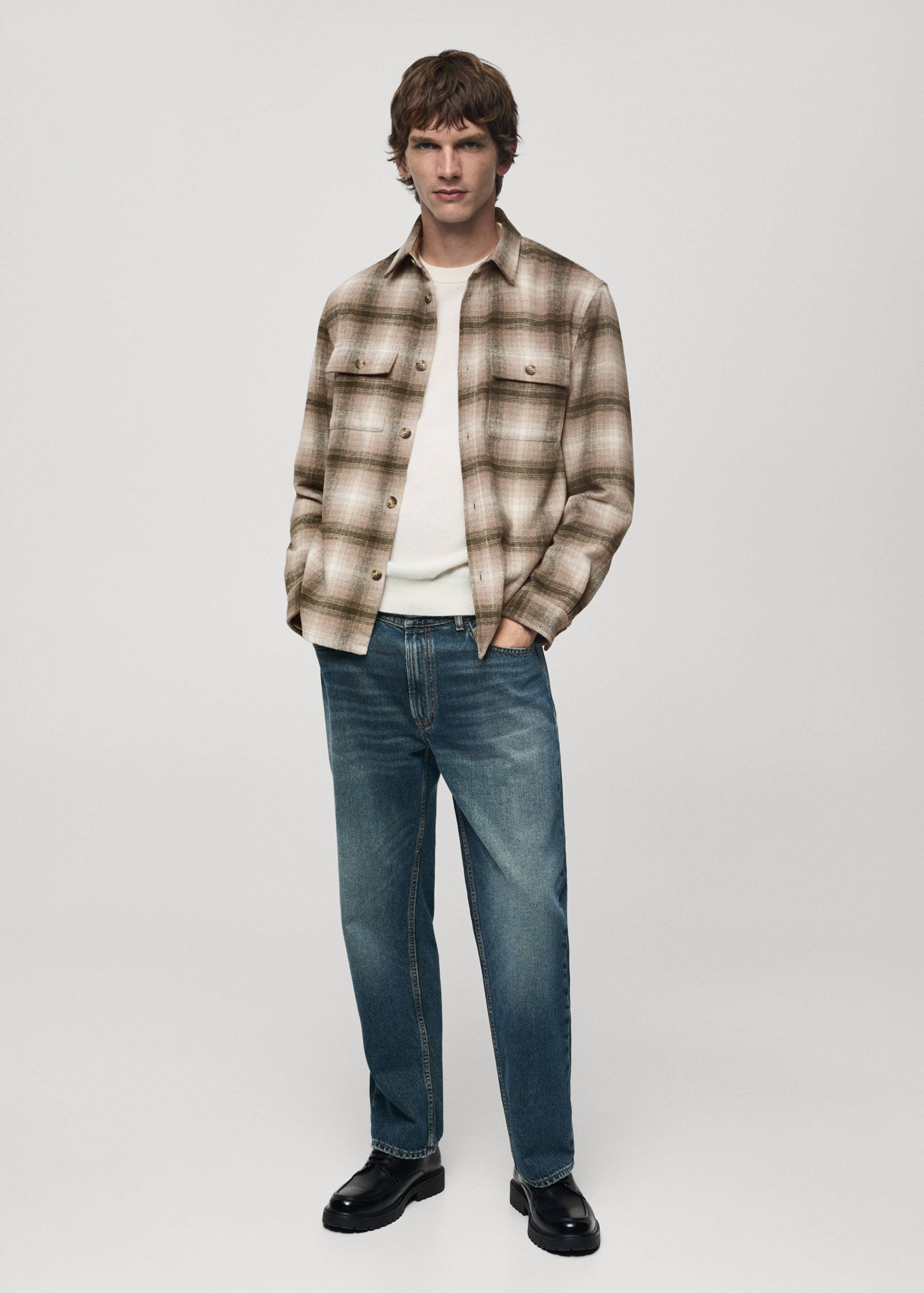 Surchemise en laine à carreaux - Plan général
