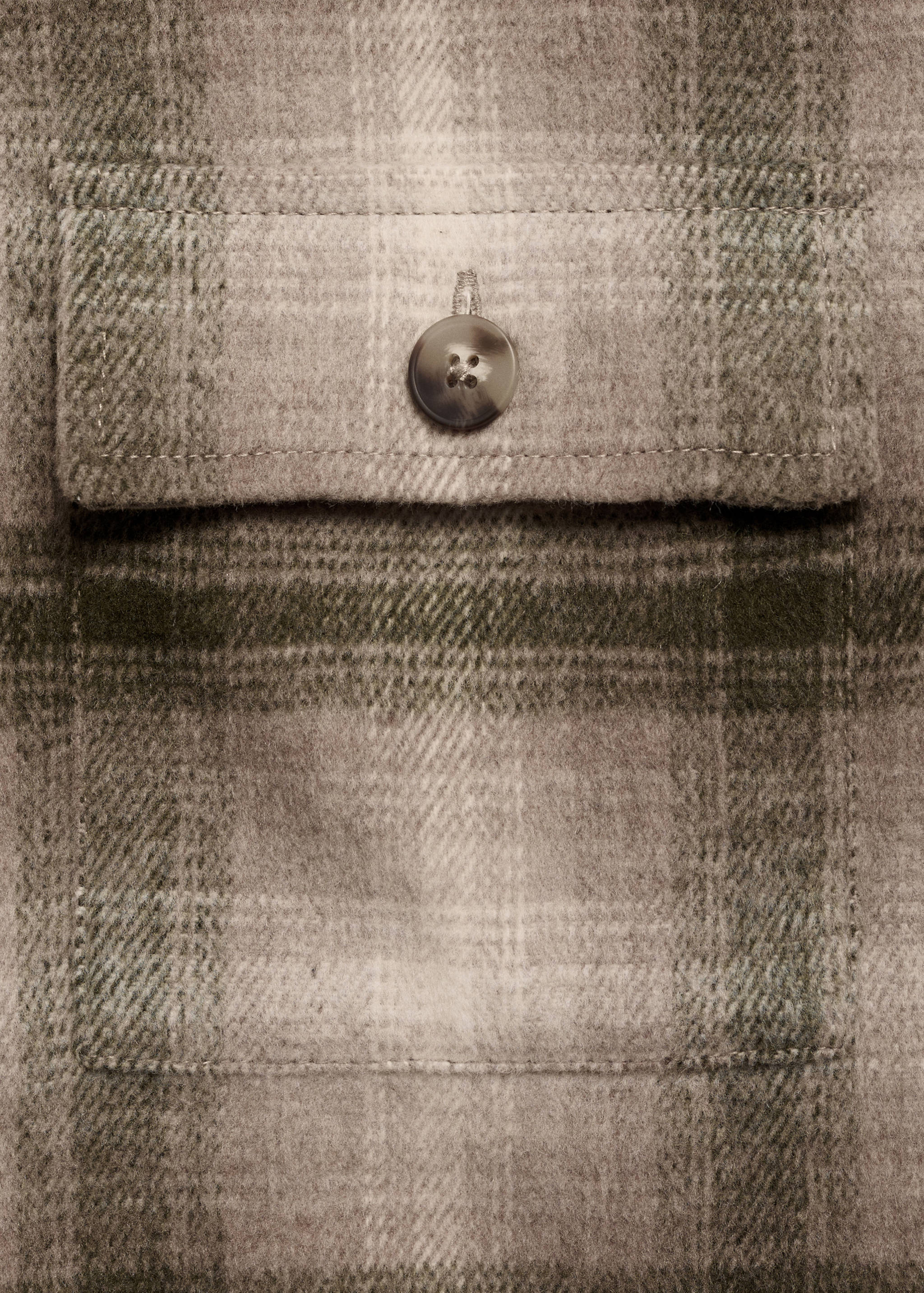 Surchemise en laine à carreaux - Détail de l'article 0