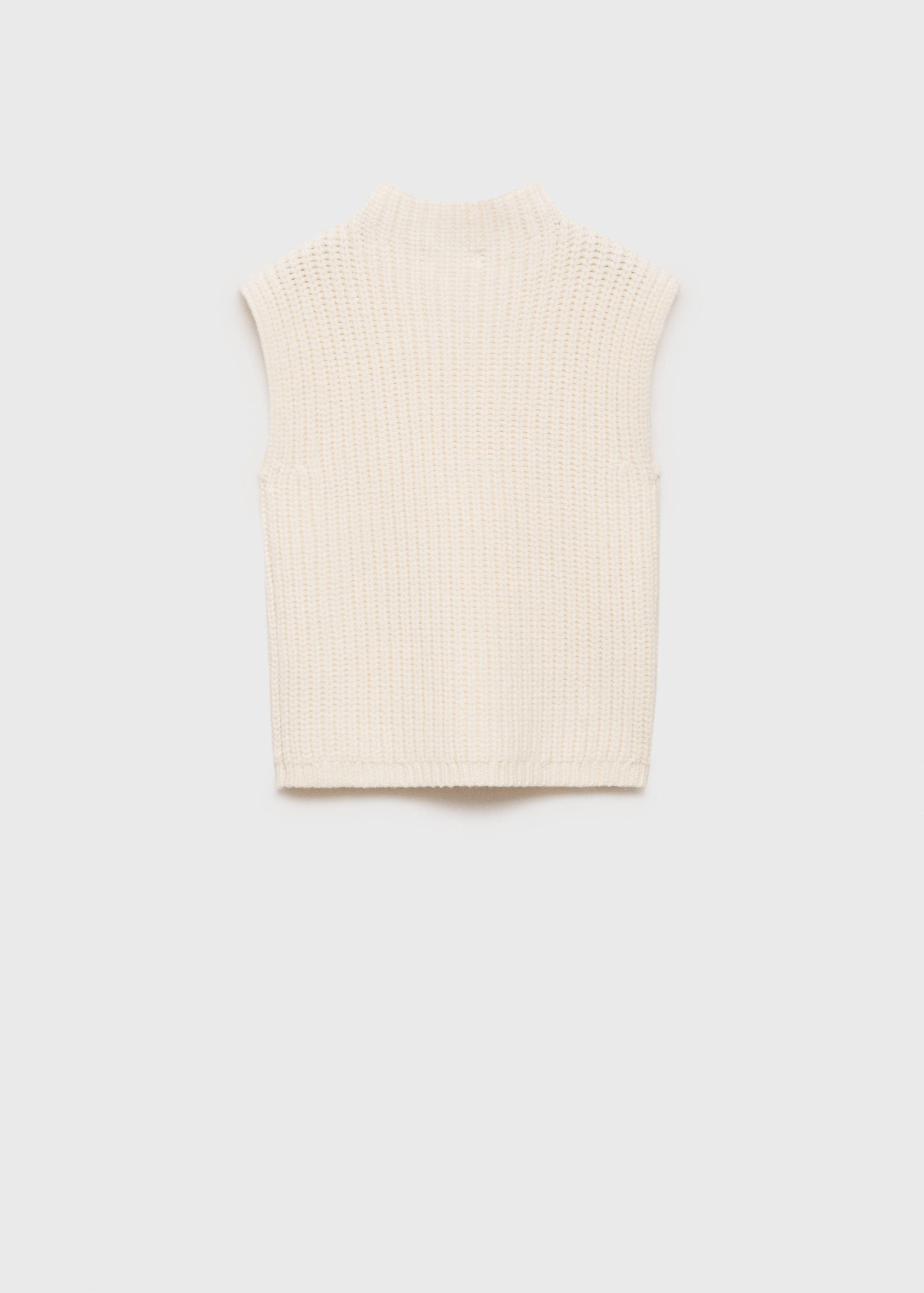 Chaleco punto cuello perkins - Reverso del artículo