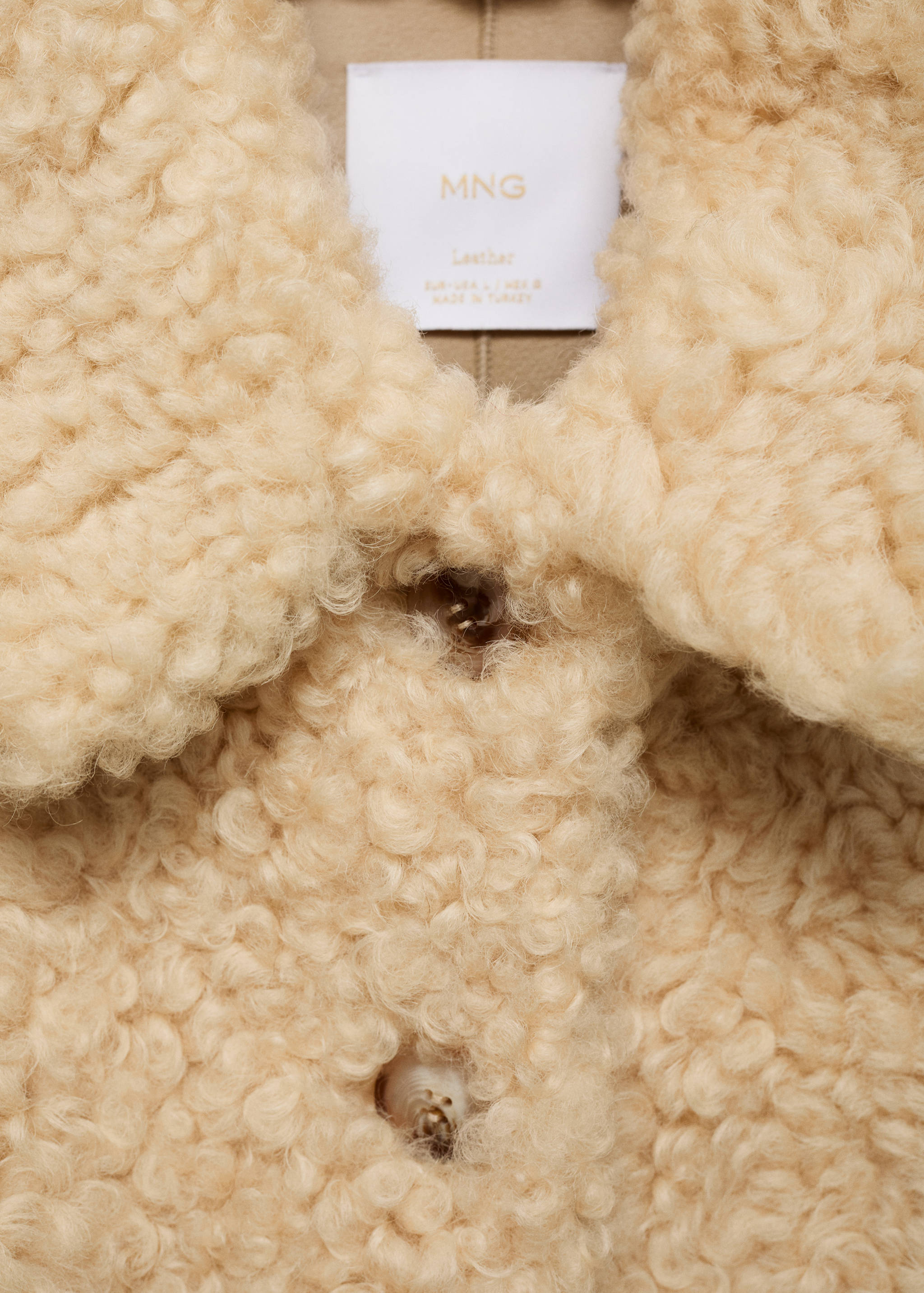 Shearling leather coat - Details of the article 8