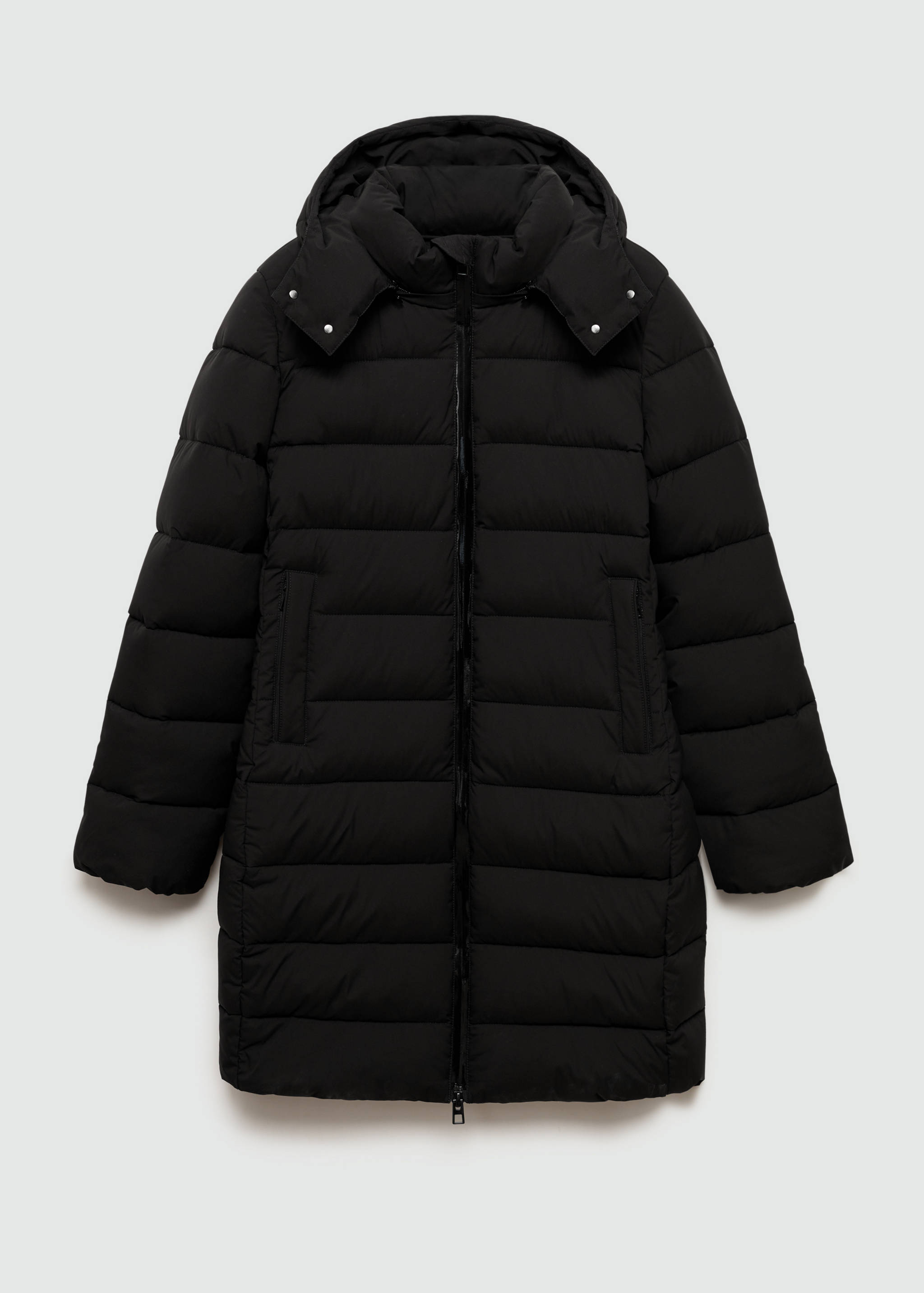 带帽羽绒夹克 - null