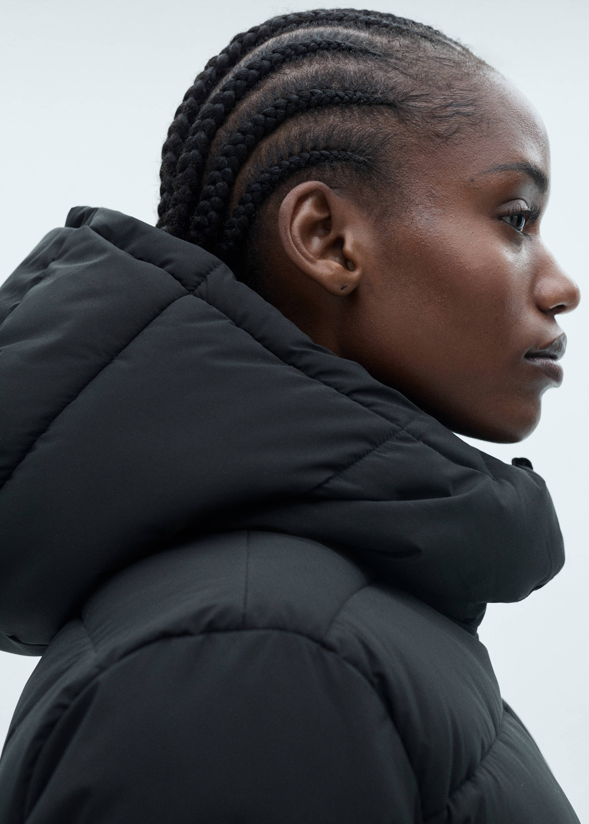 带帽羽绒夹克 - null