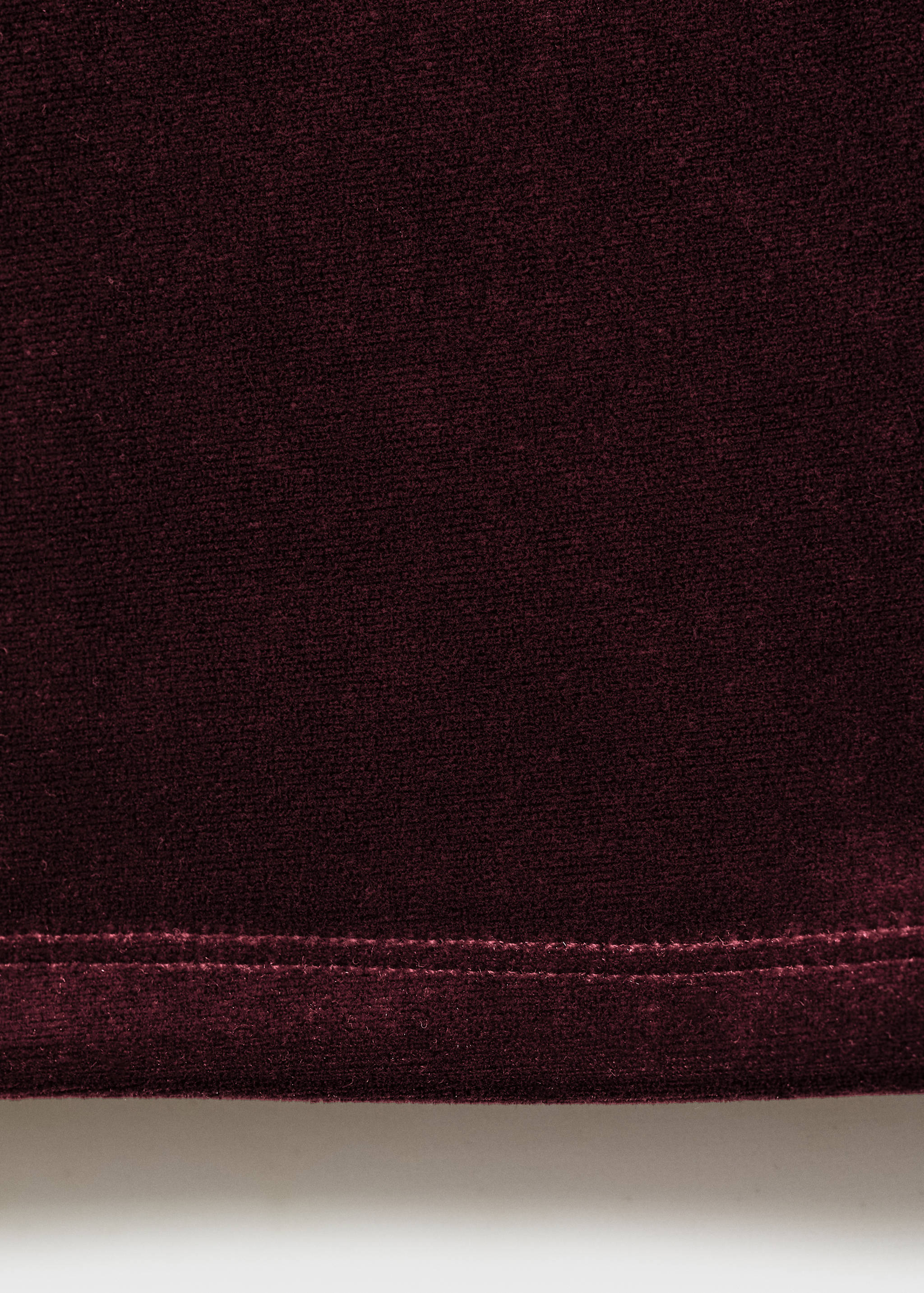 Asymmetric velvet top - Details of the article 8