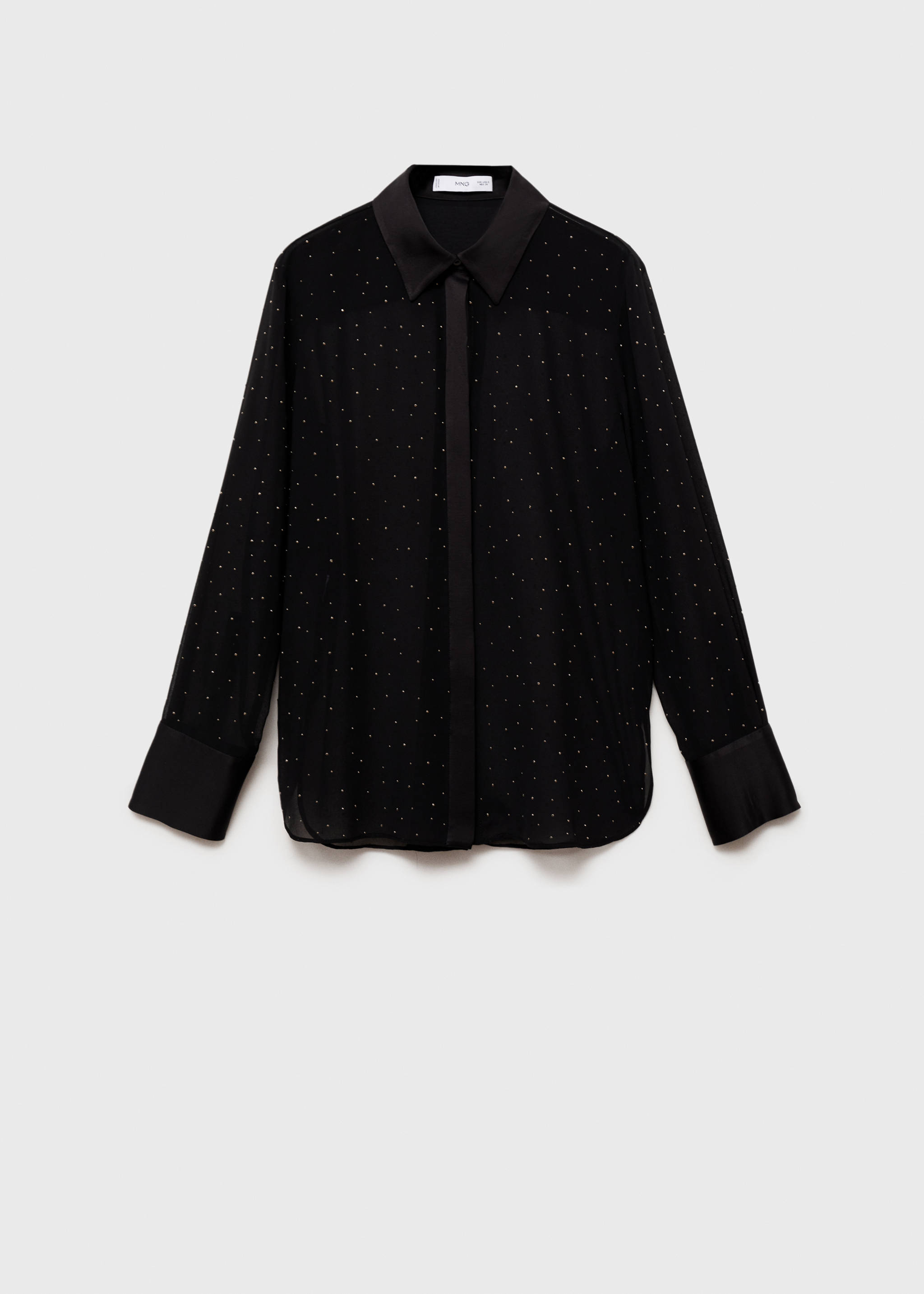 Semi-transparent studded shirt - Article without model