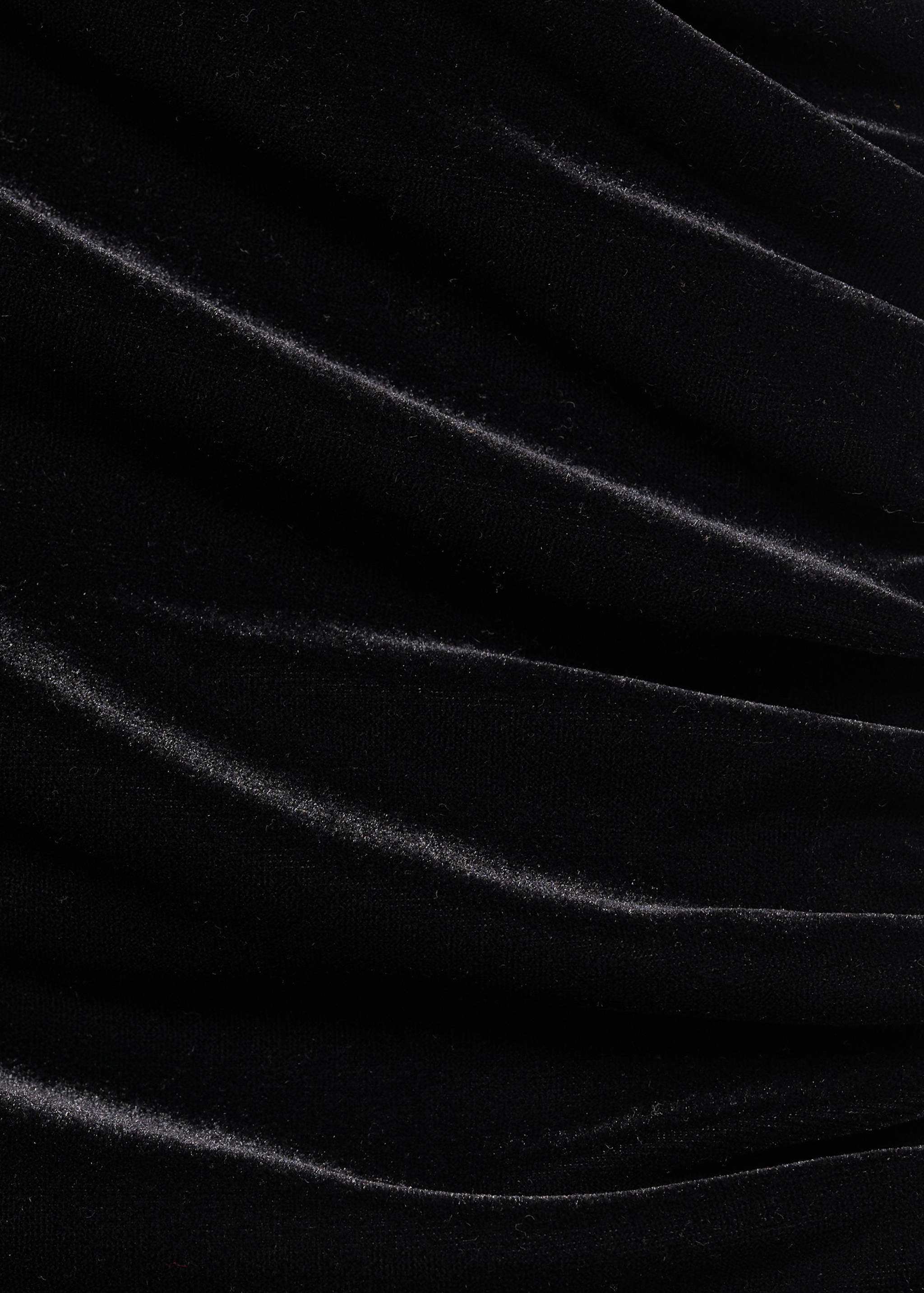 Asymmetric velvet jumpsuit - Details of the article 8