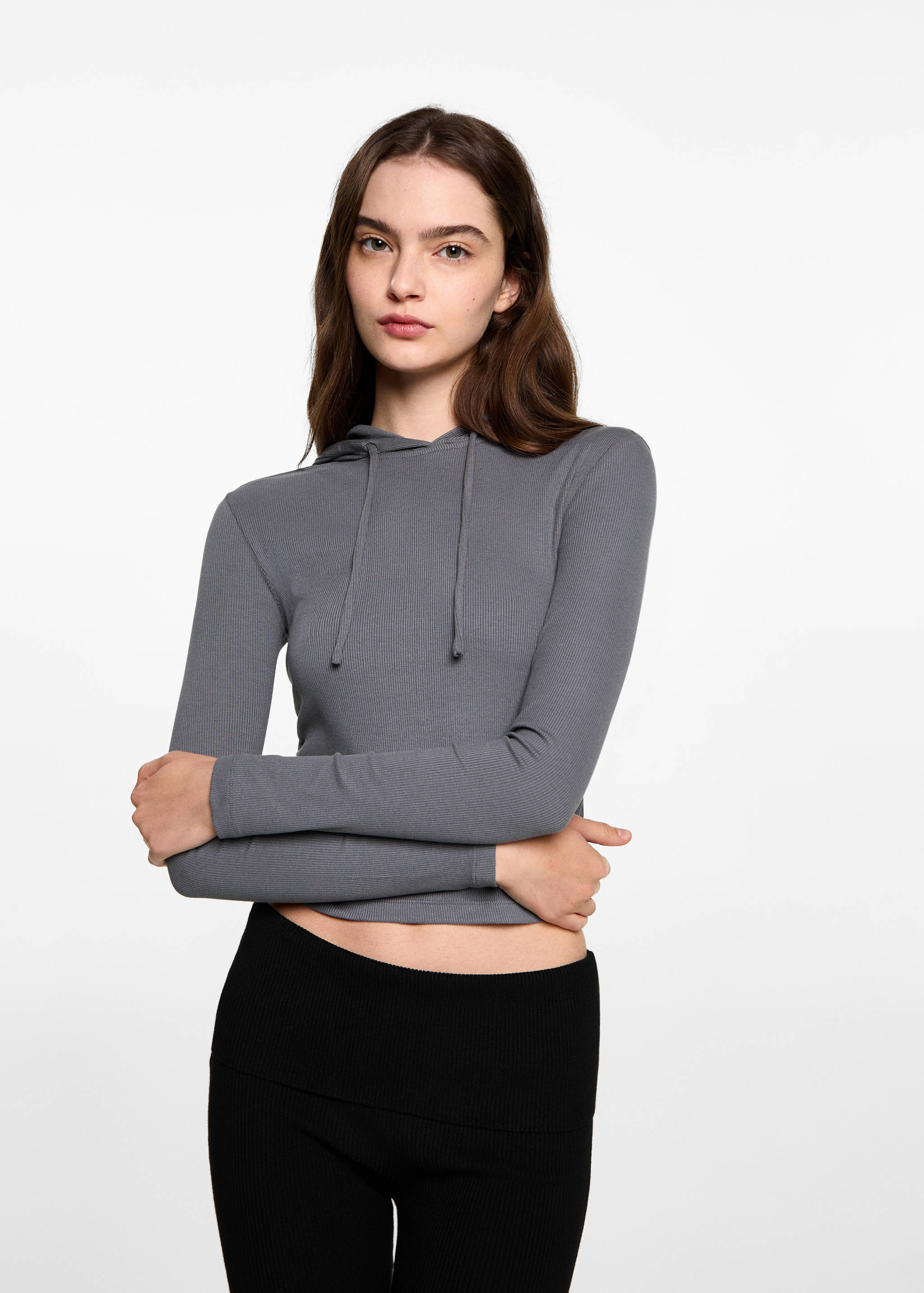 Lastikli kapüşonlu sweatshirt - Orta plan