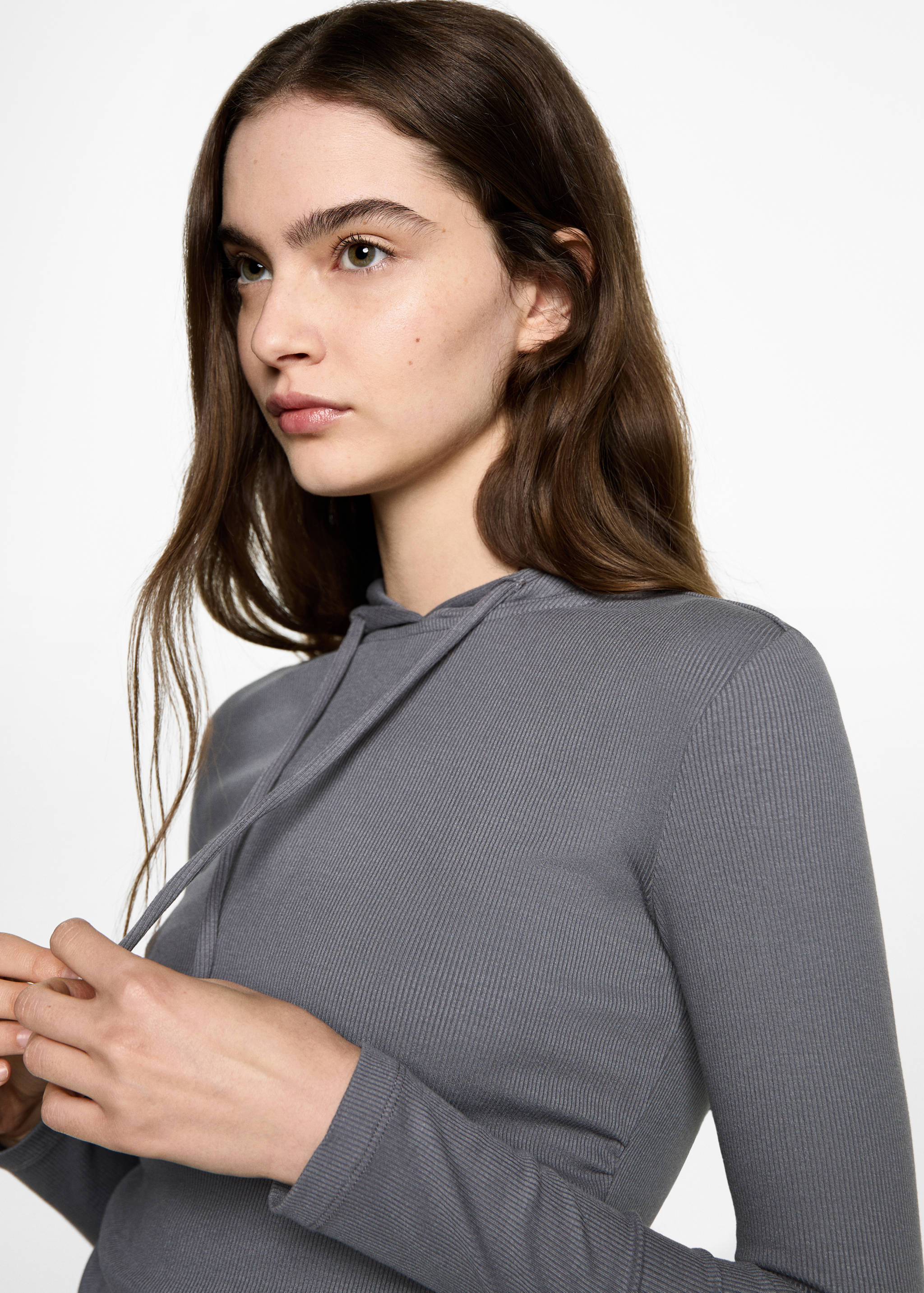 Lastikli kapüşonlu sweatshirt - Ürün detayı 1