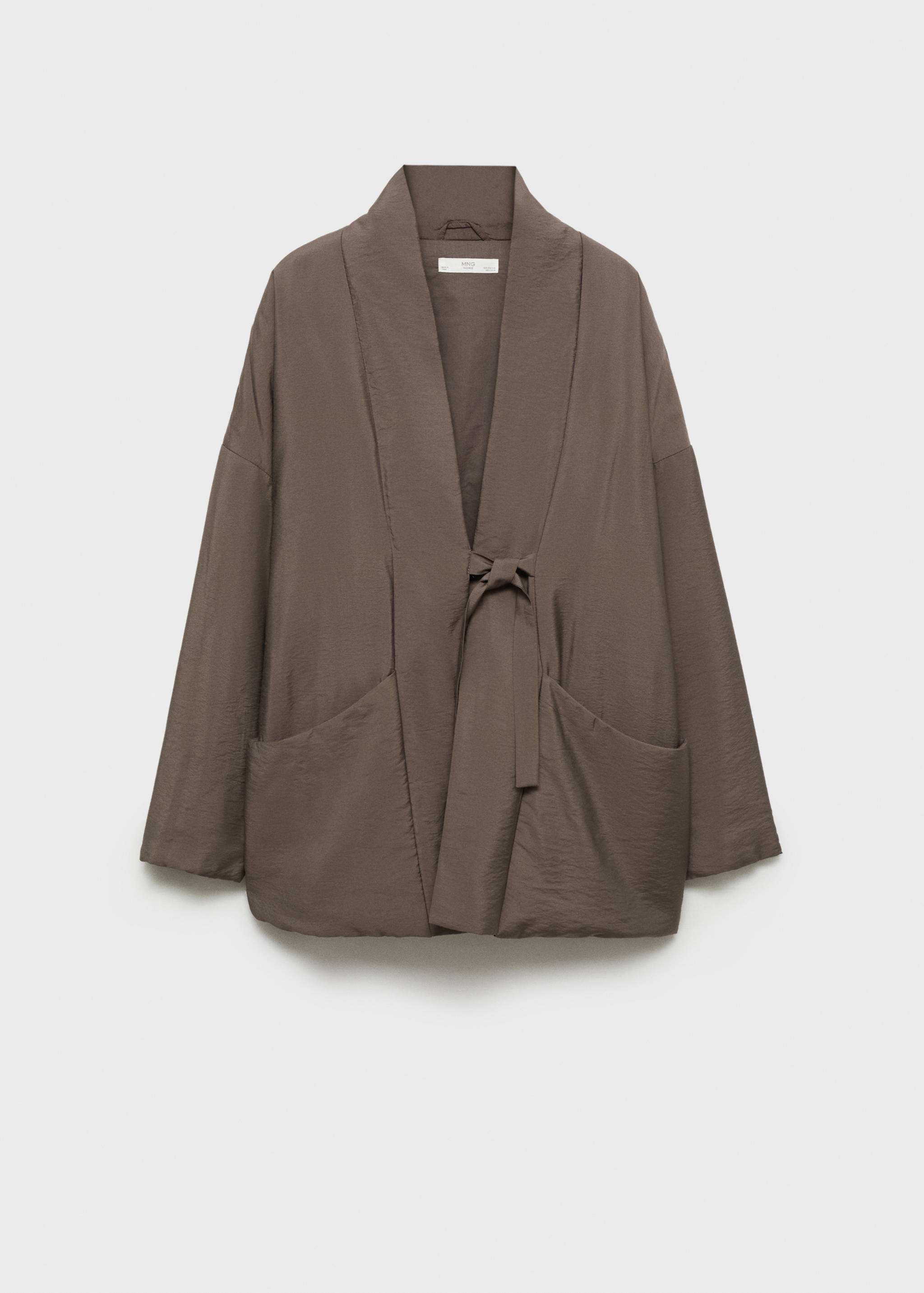 Satin robe with pockets - Article without model