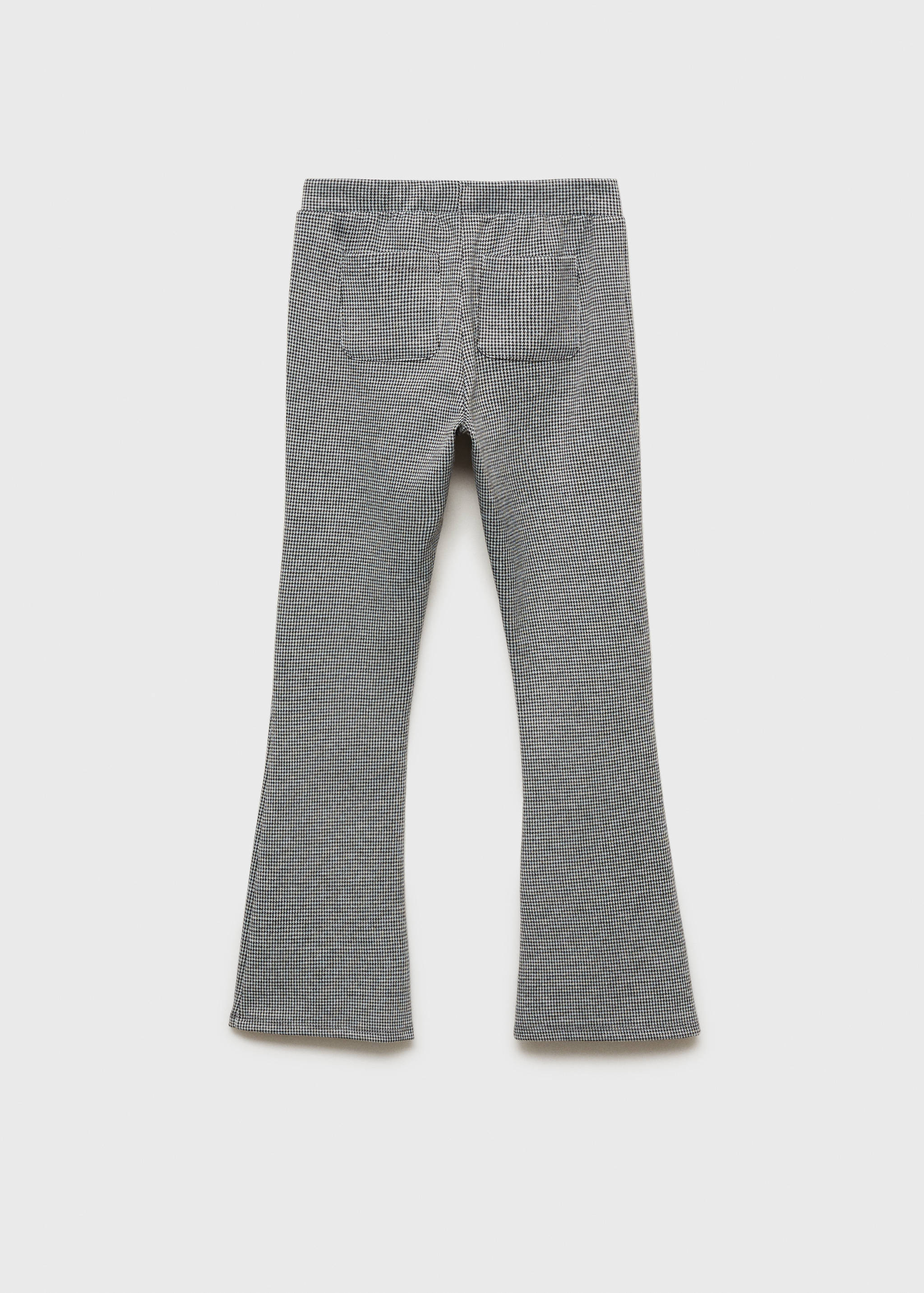 Flared-Leggings mit Hahnentrittmuster - Rückseite des Artikels