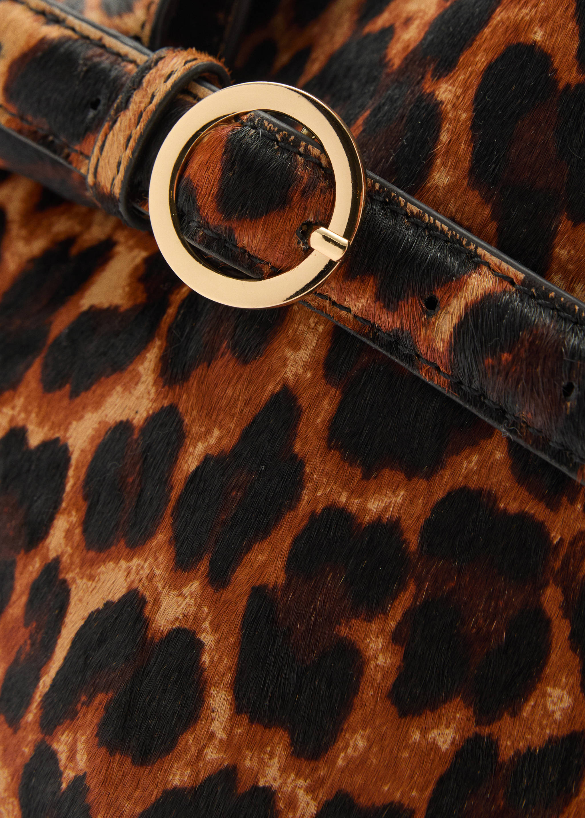 Leopard-print leather bag - Details of the article 1