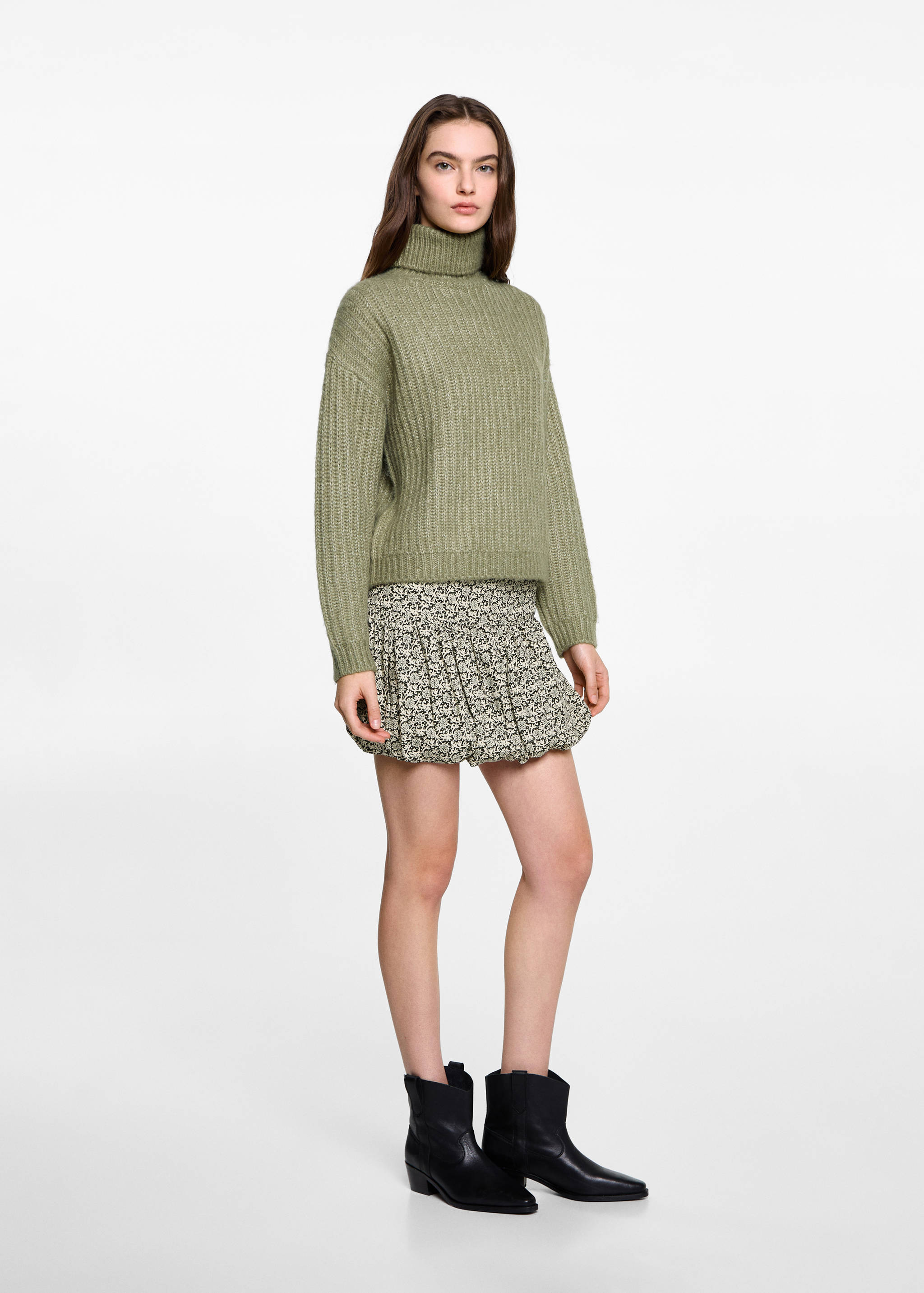 Jupe boule en imprimé floral - Plan général