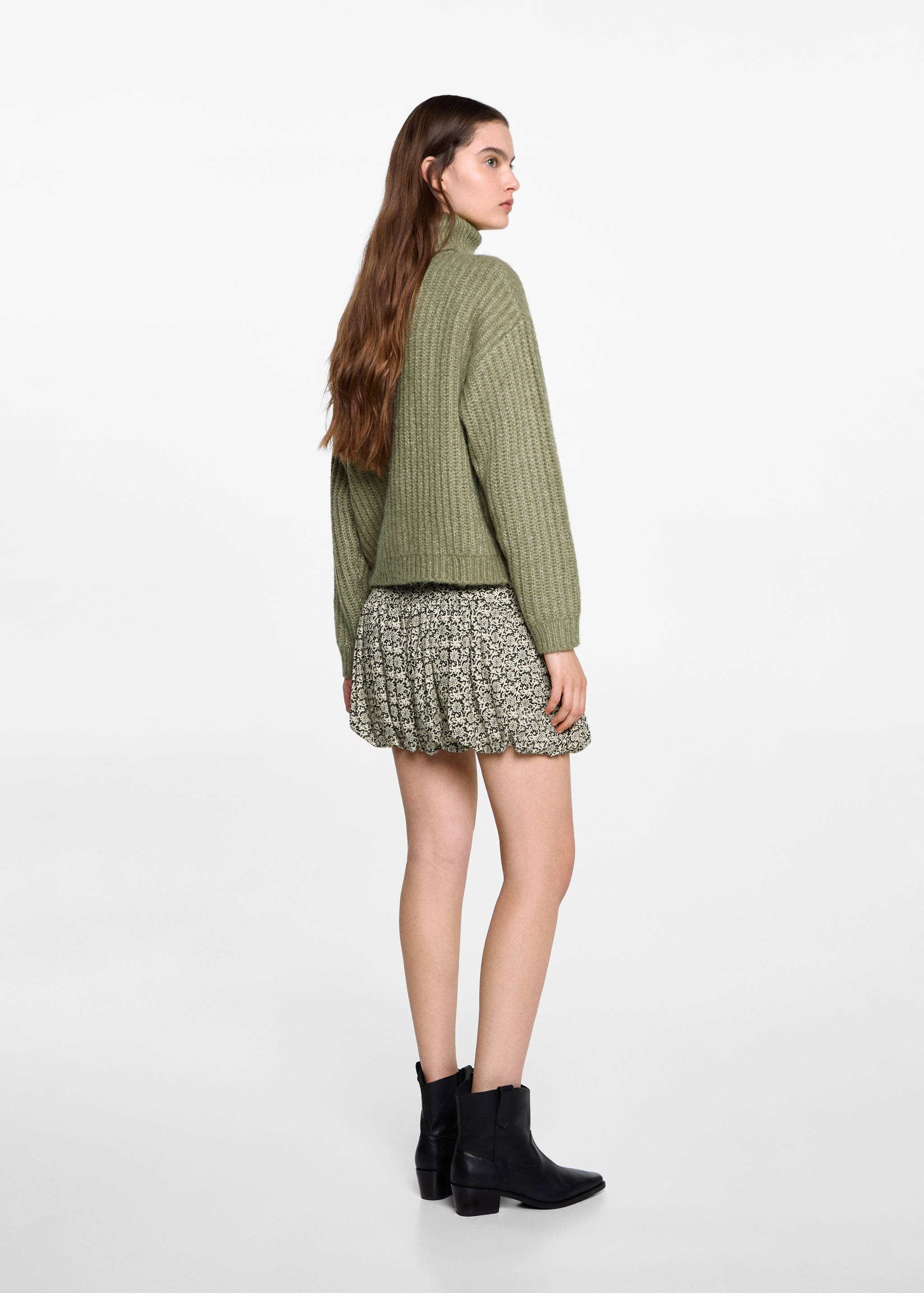 Jupe boule en imprimé floral - Verso de l’article