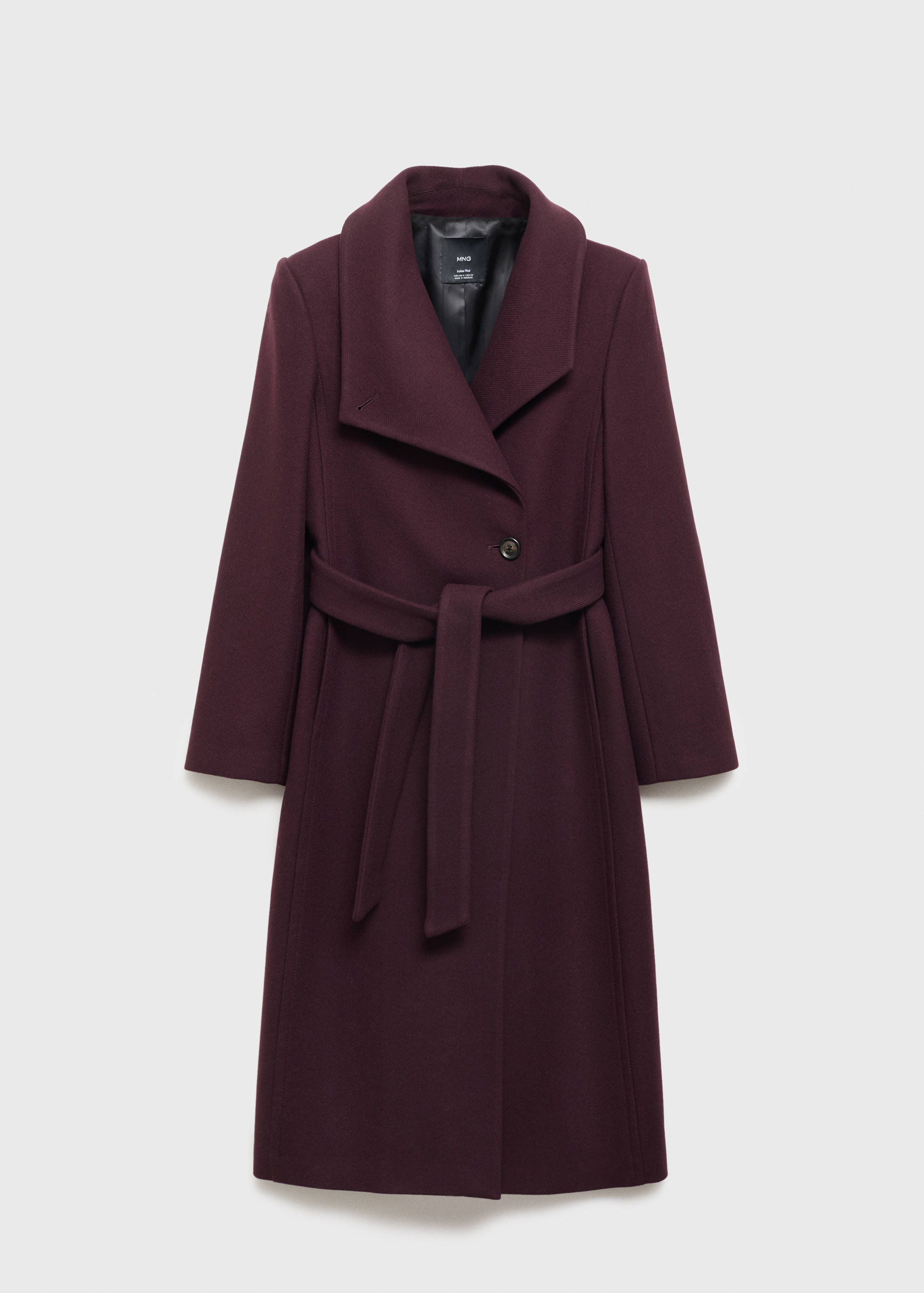 Manteco wool coat with belt - Article without model