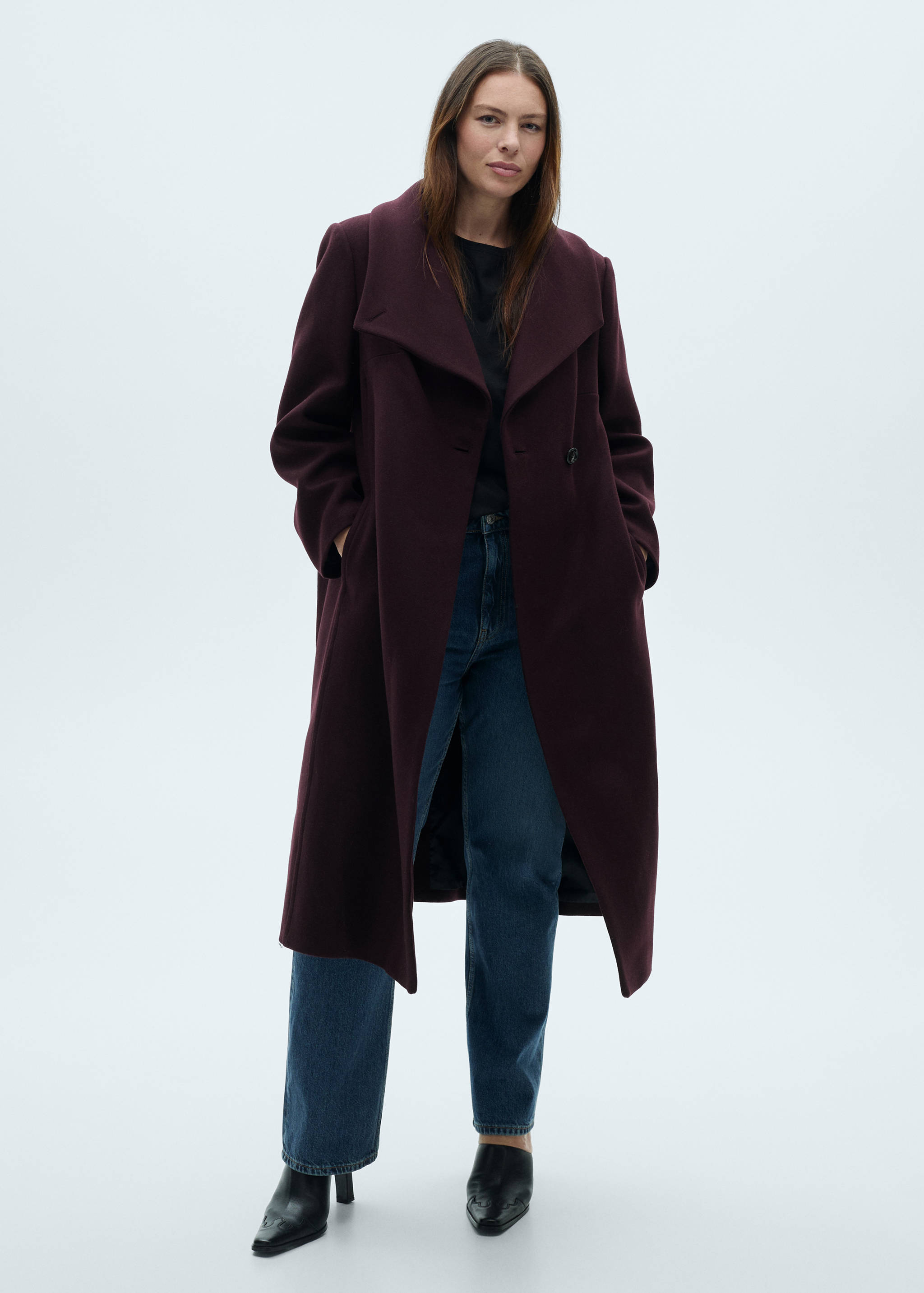 Manteco wool coat with belt - Details of the article 3