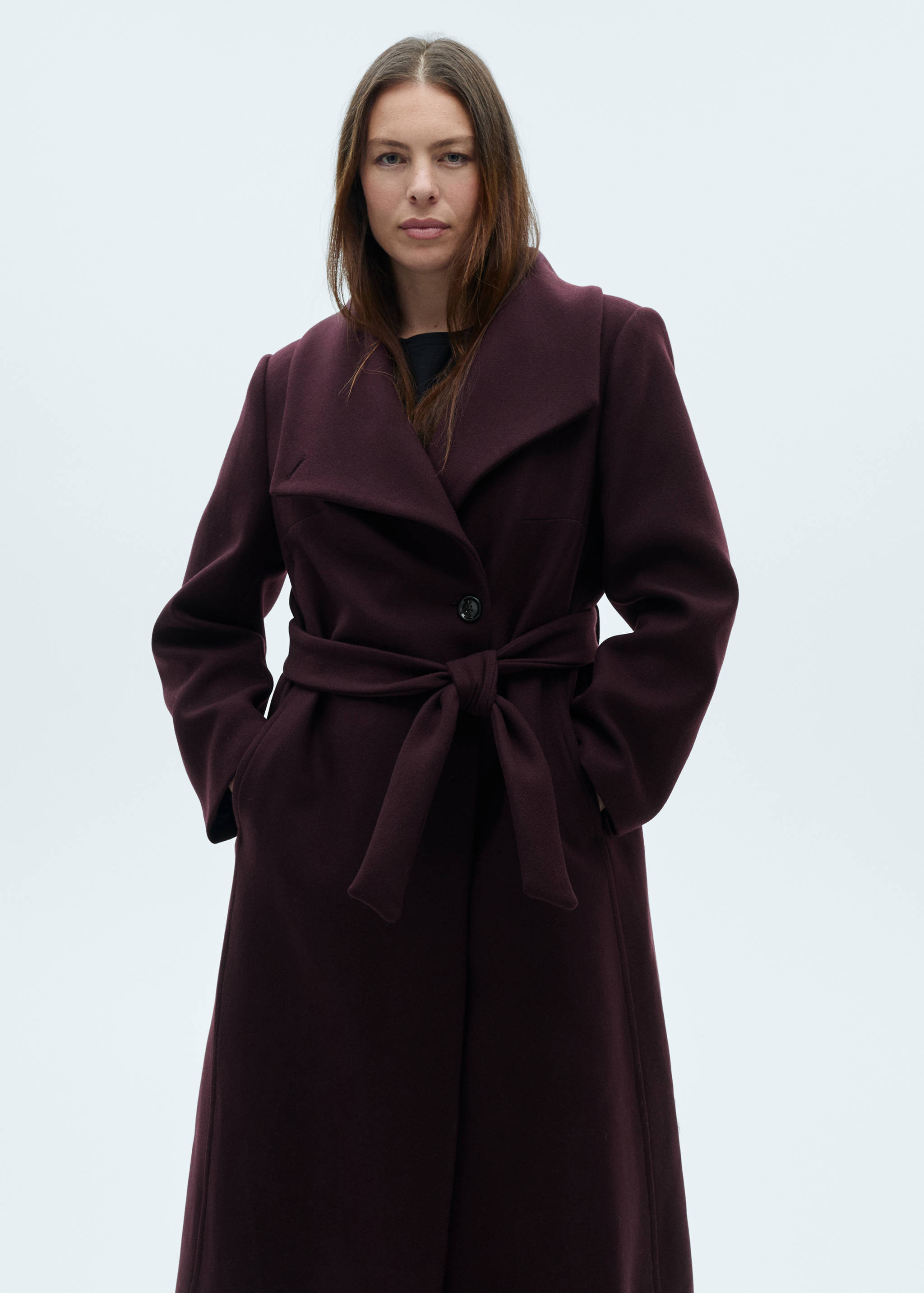 Manteco wool coat with belt - Details of the article 5