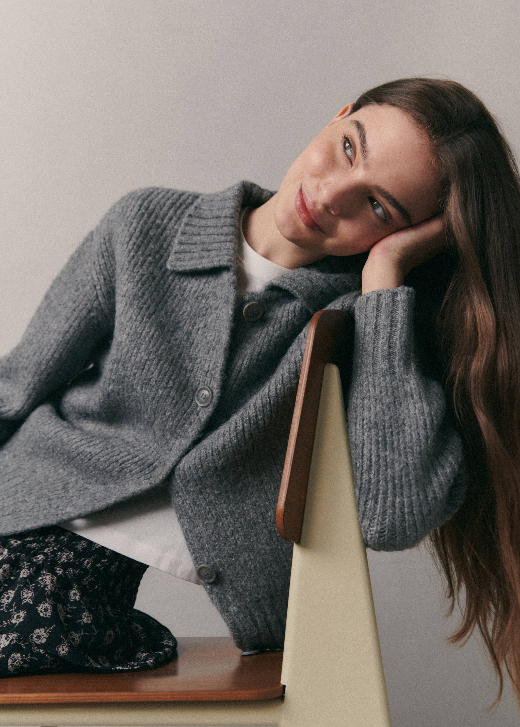 Polo-neck cardigan - Details of the article 5