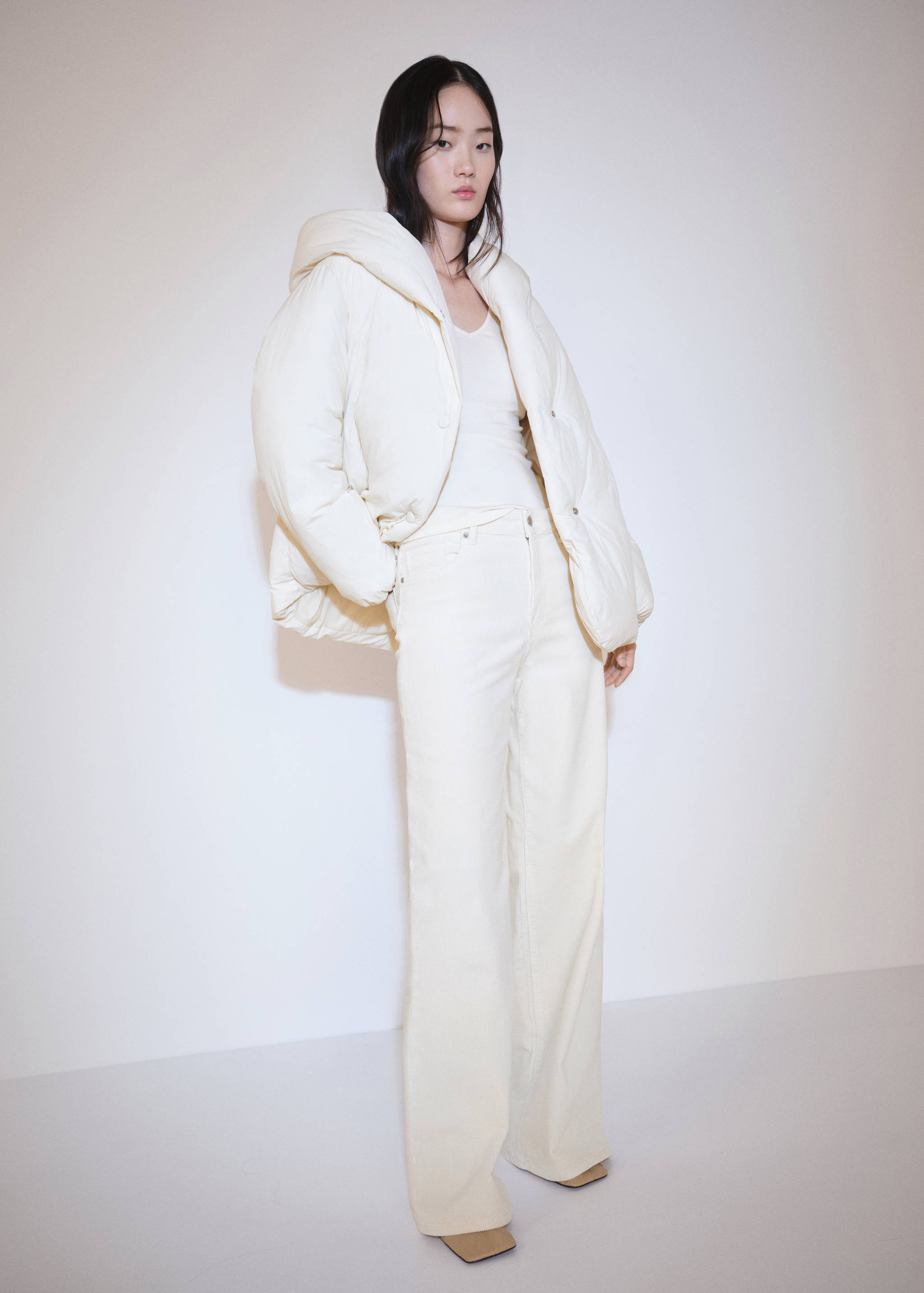 T-shirt manches longues col V - Plan général