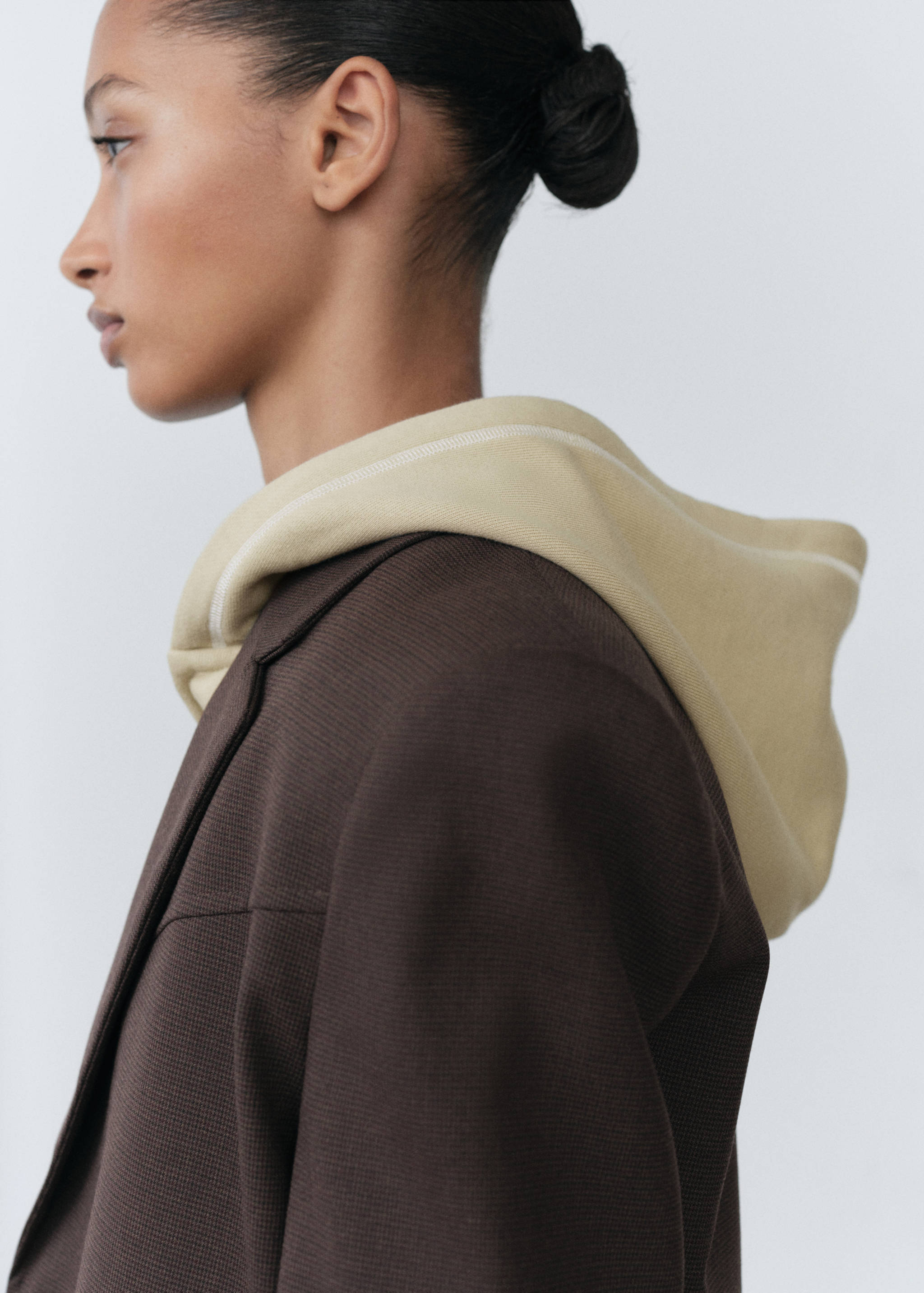 Cotton sweatshirt with embroidered message - Details of the article 1