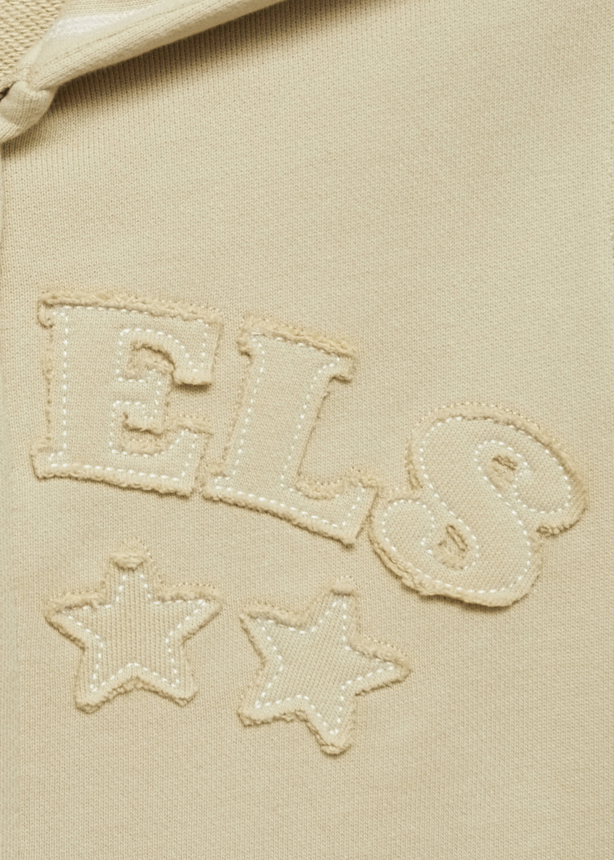 Cotton sweatshirt with embroidered message - Details of the article 8
