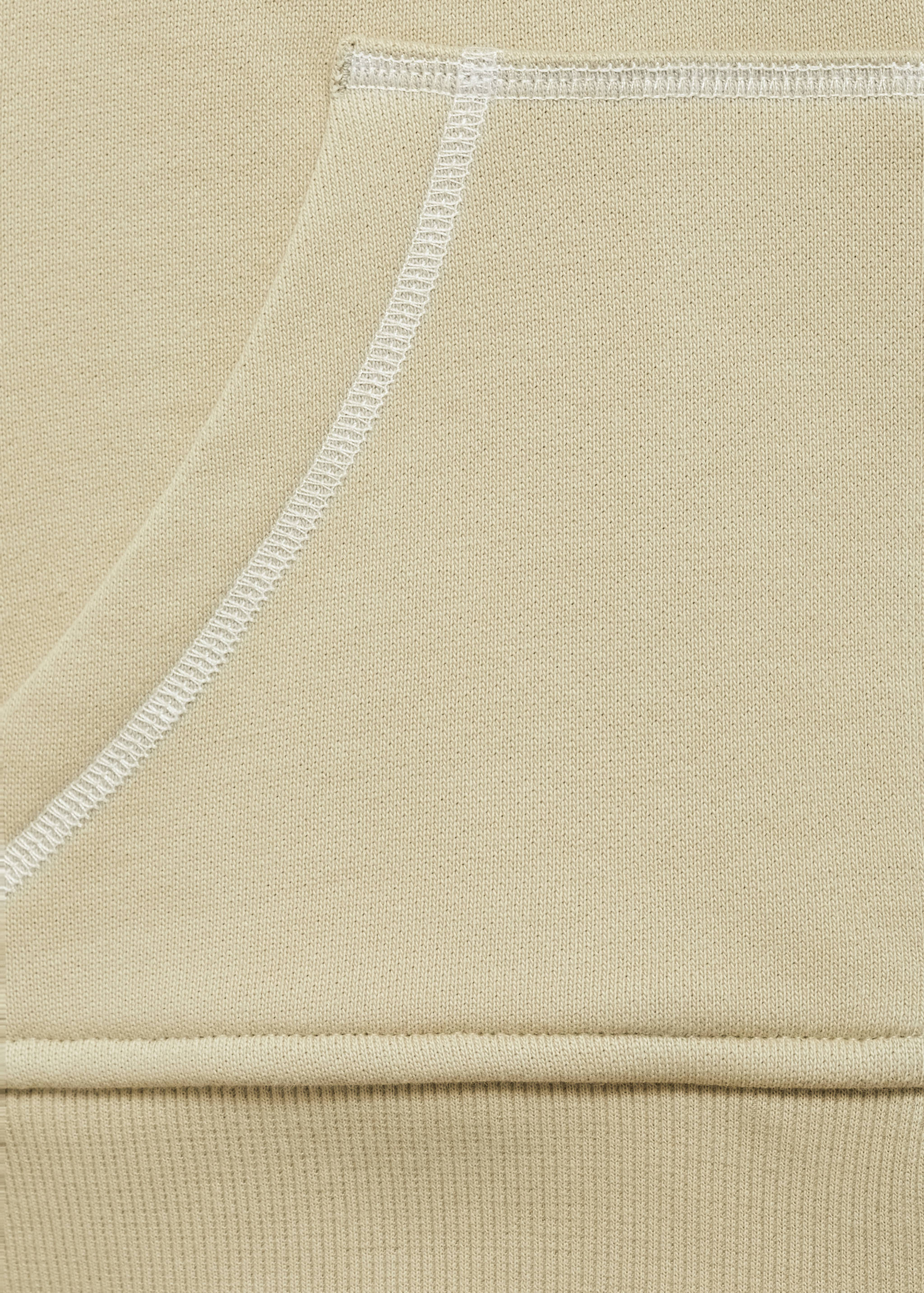 Cotton sweatshirt with embroidered message - Details of the article 0