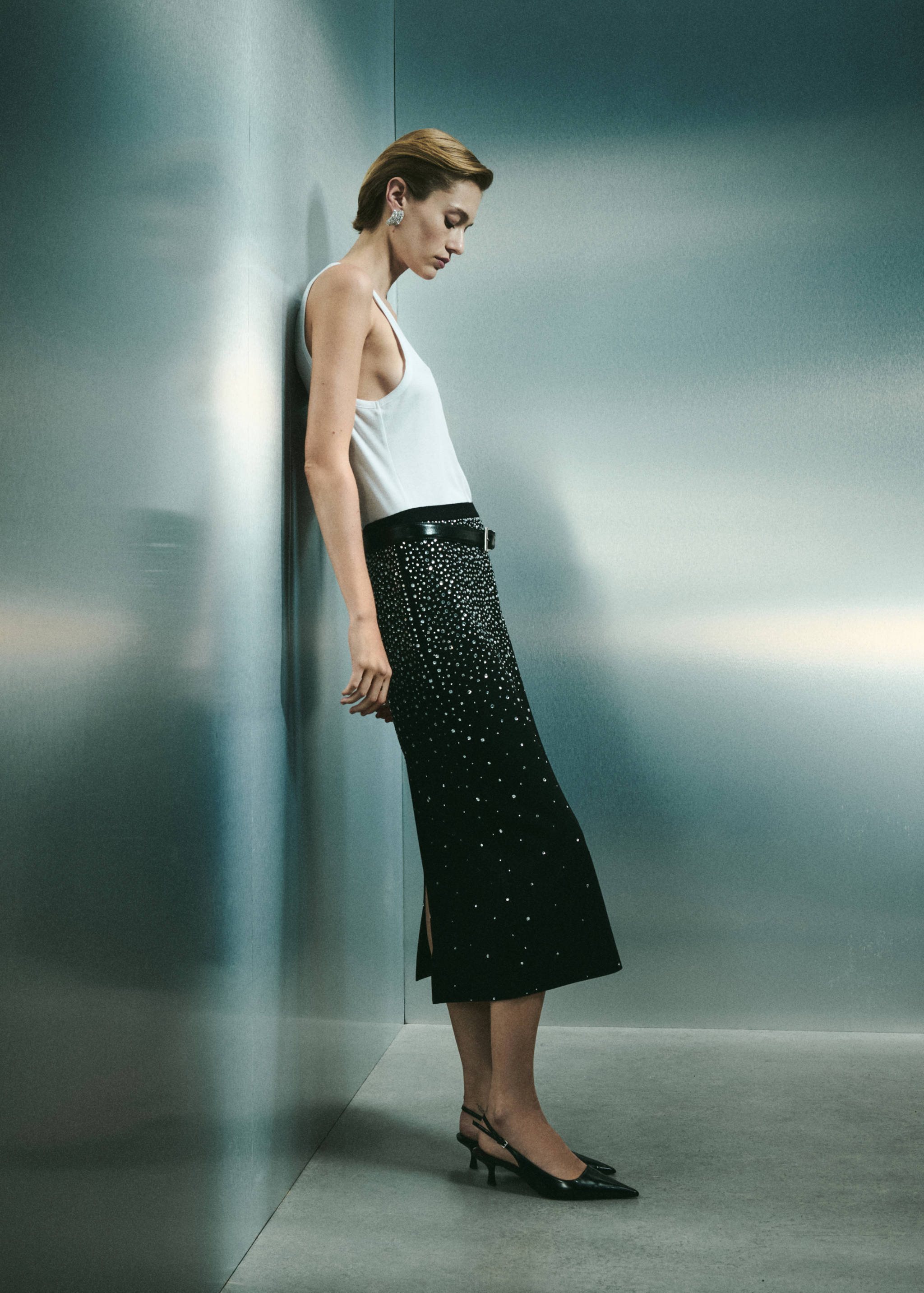 Falda midi strass - Detalle del artículo 2