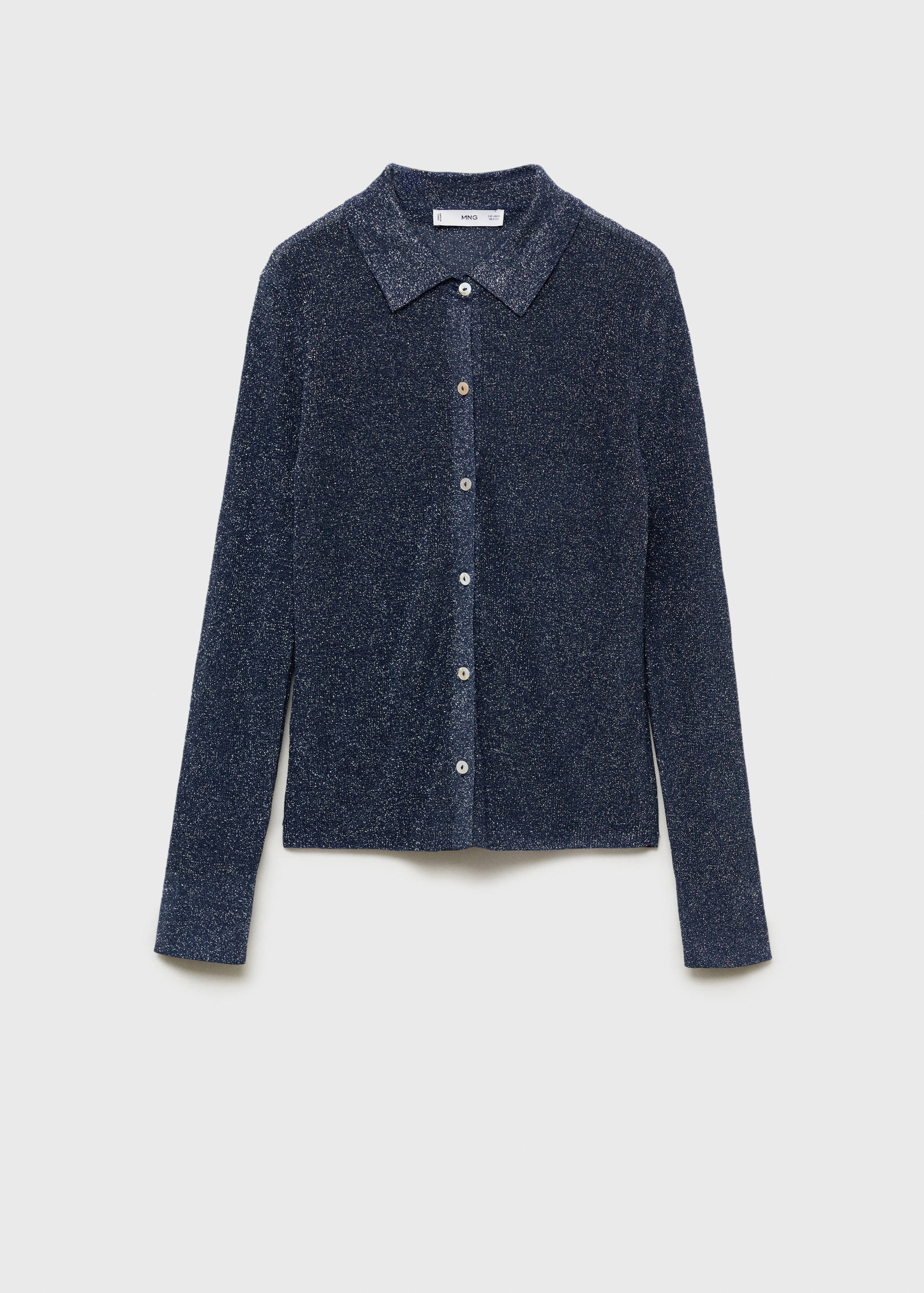 Lurex knitted shirt - Article without model