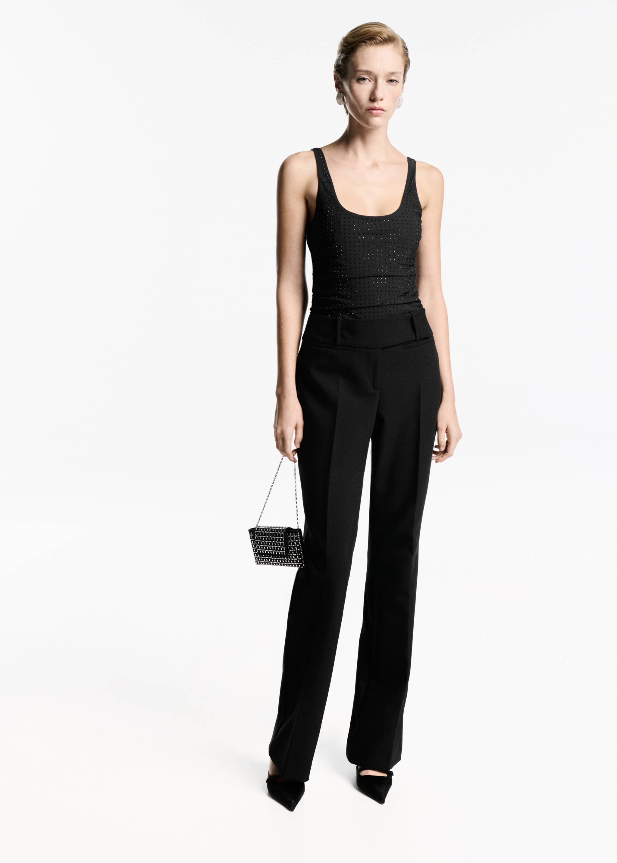 Body froncé détail strass - Plan général