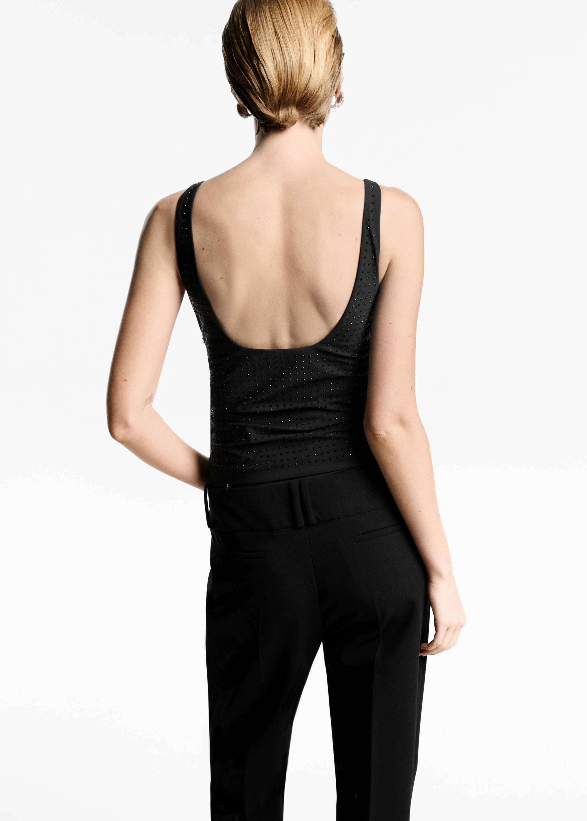 Body froncé détail strass - Verso de l’article