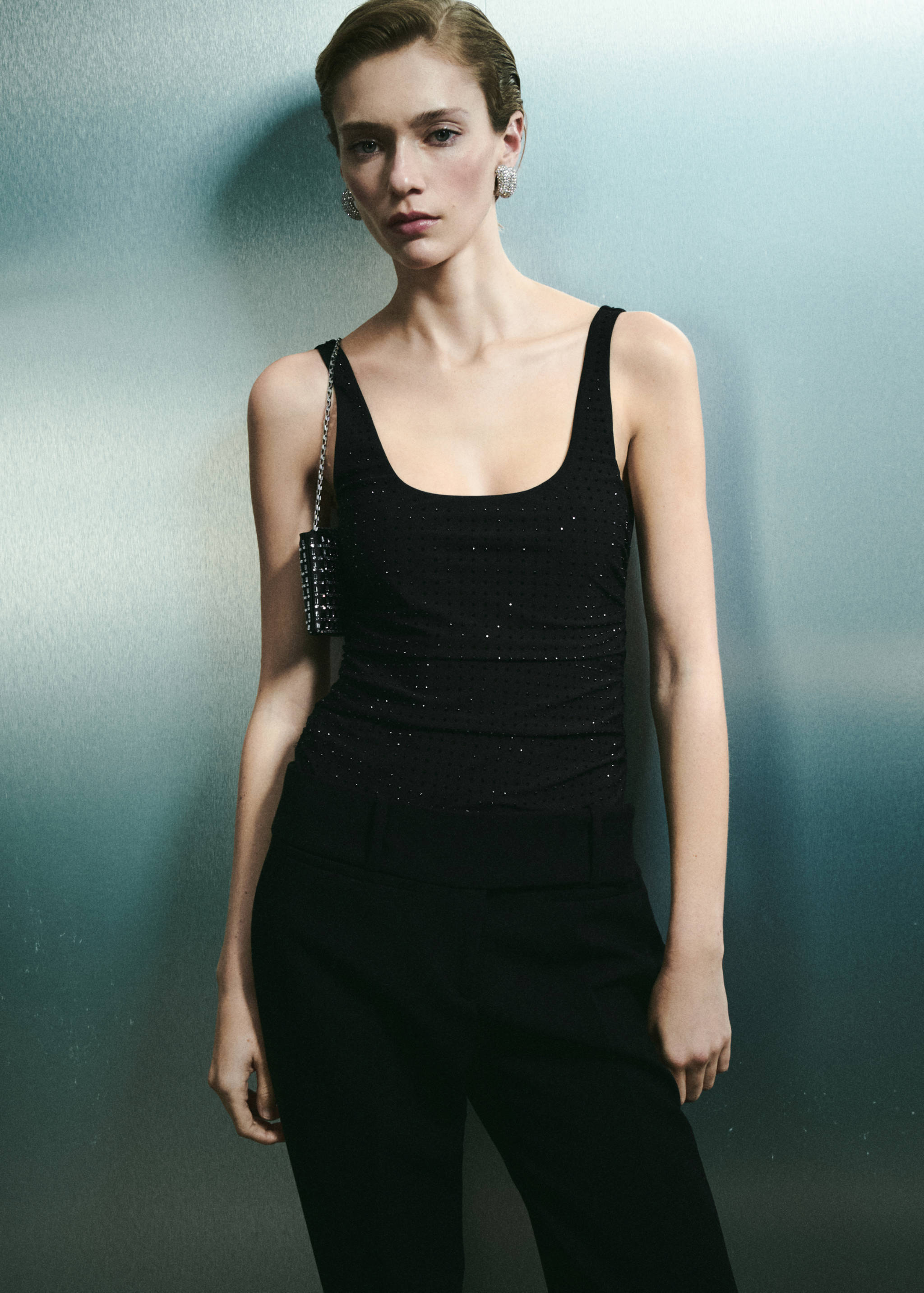 Body froncé détail strass - Détail de l'article 2