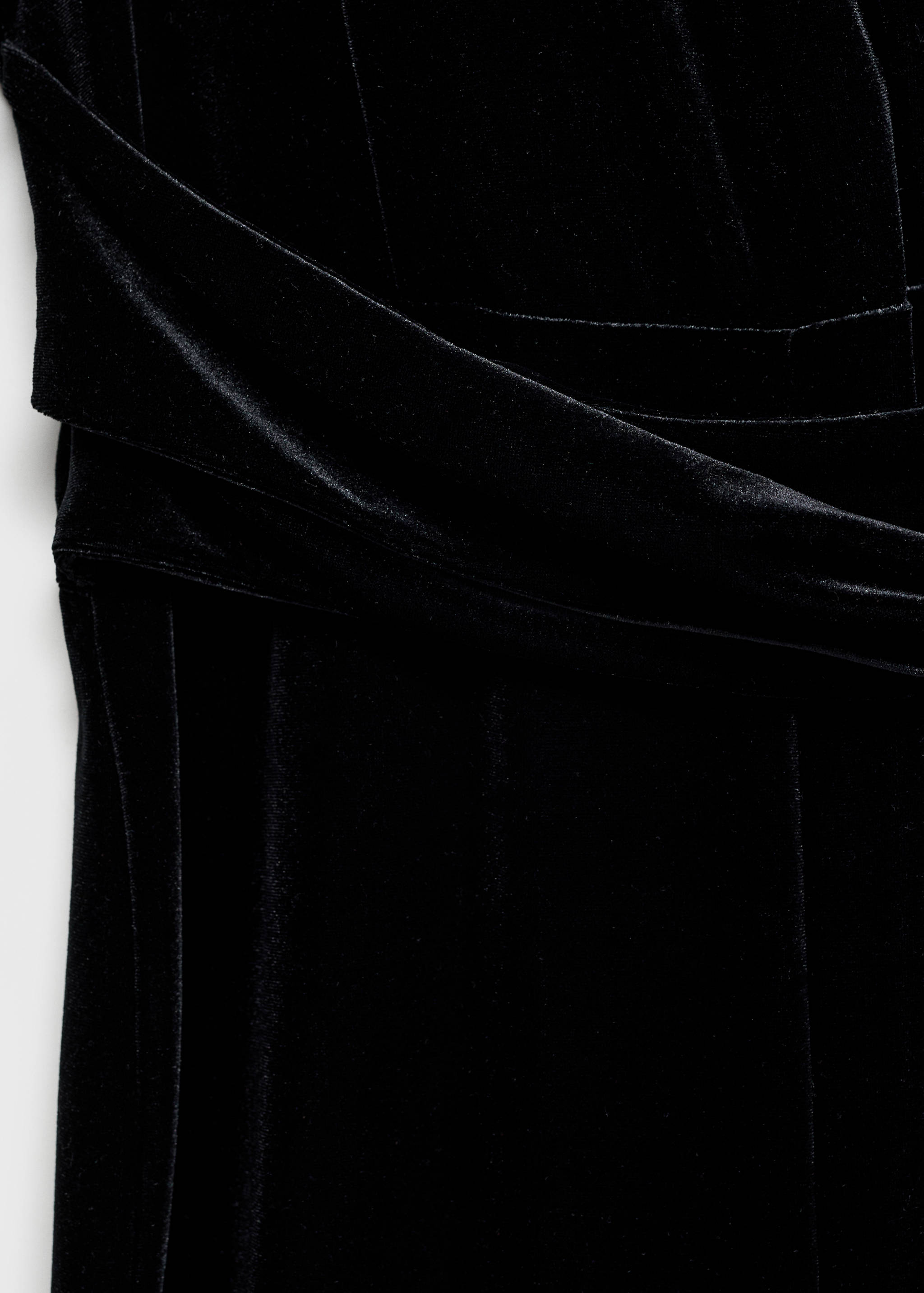 Crossed velvet jumpsuit - Details of the article 8