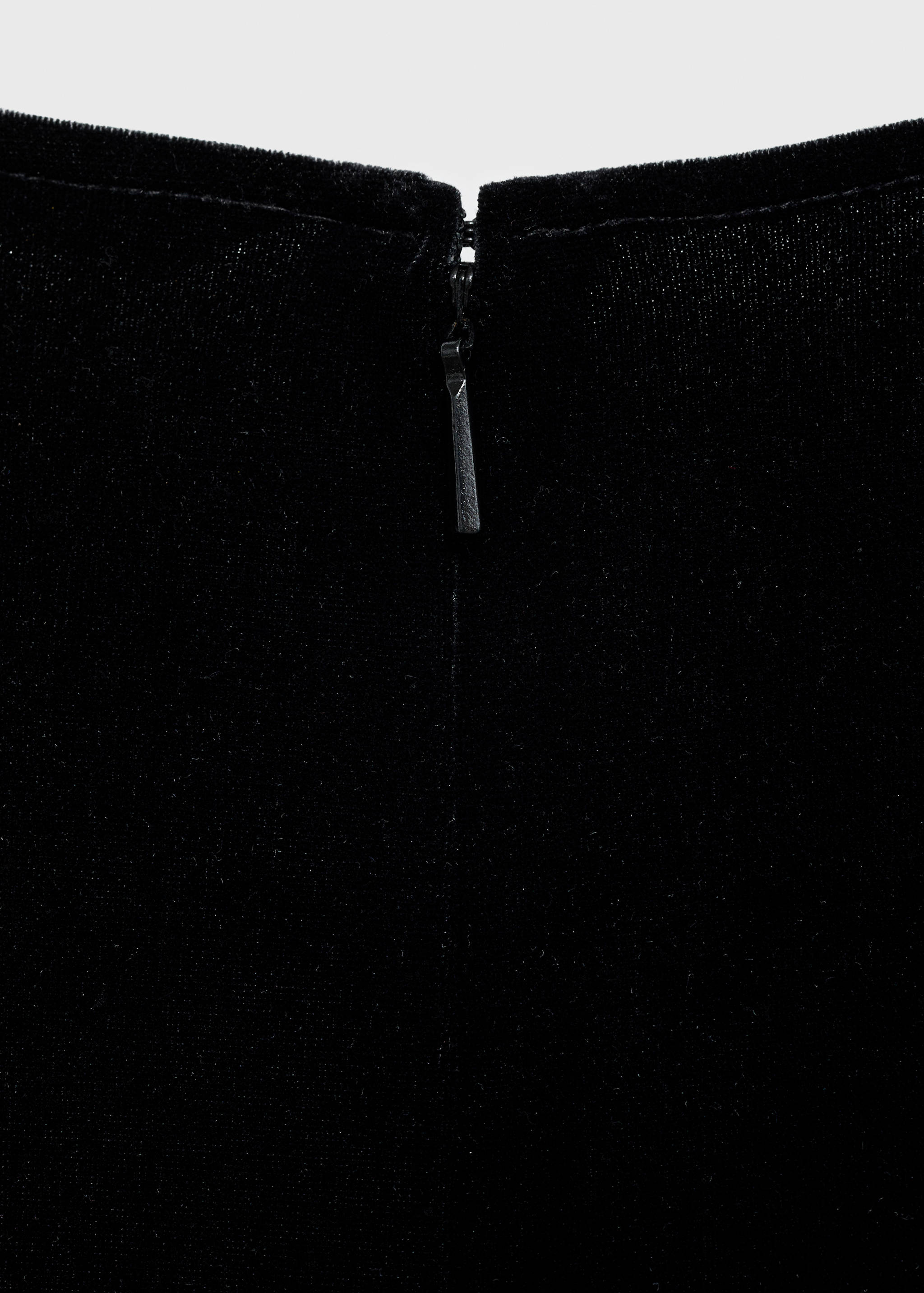 Crossed velvet jumpsuit - Details of the article 0