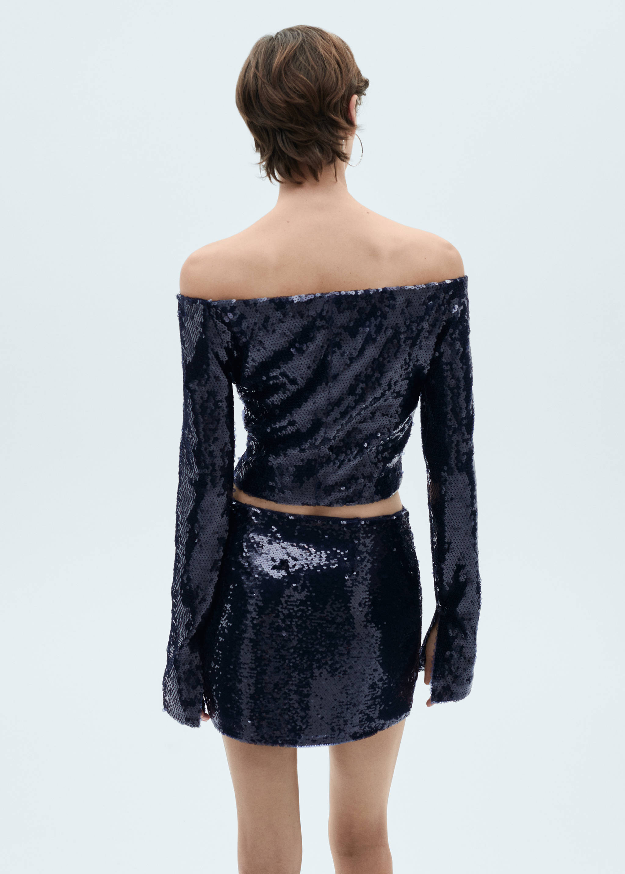 Mini-jupe à paillettes - Verso de l’article