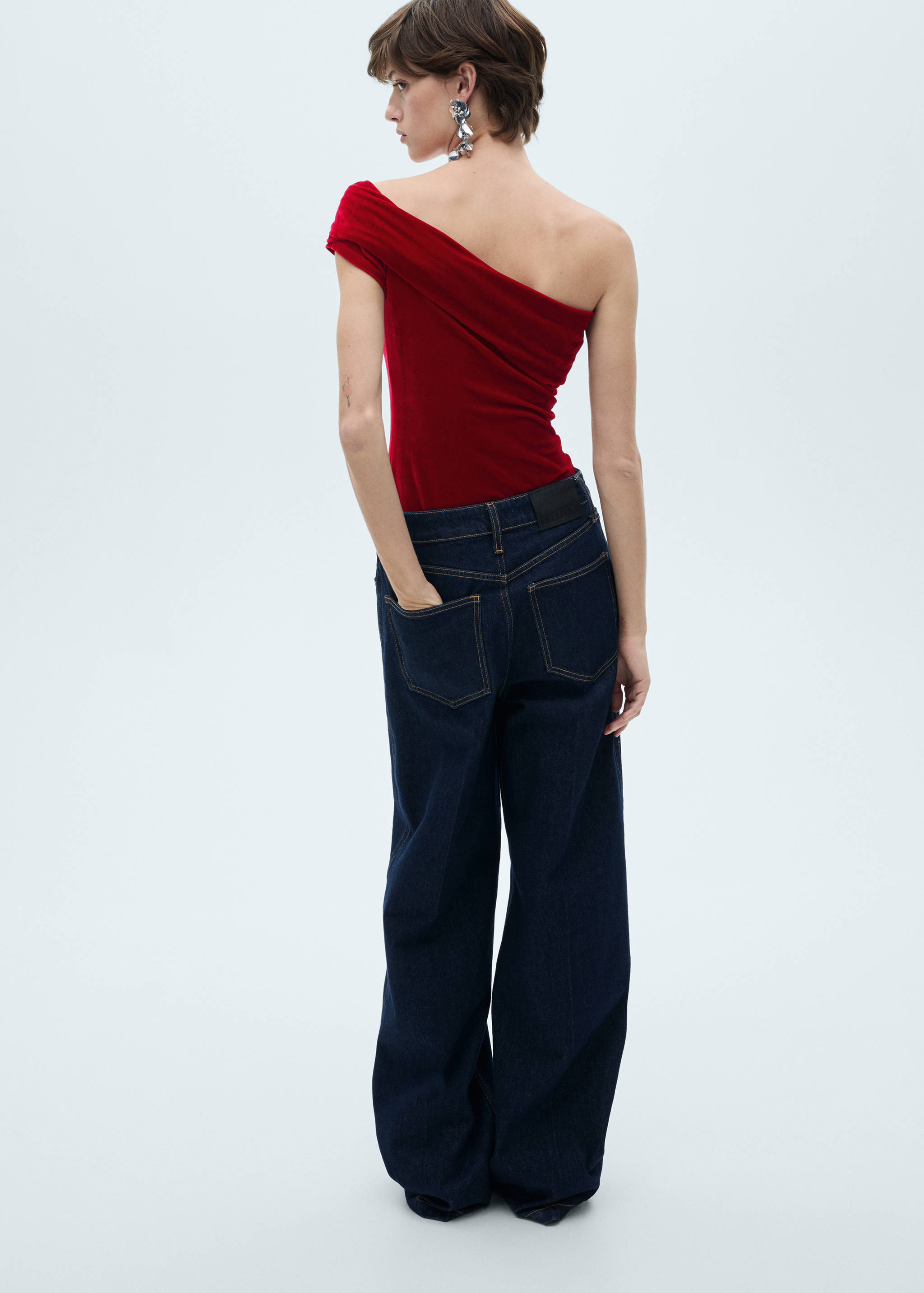 Body asymétrique velours - Verso de l’article