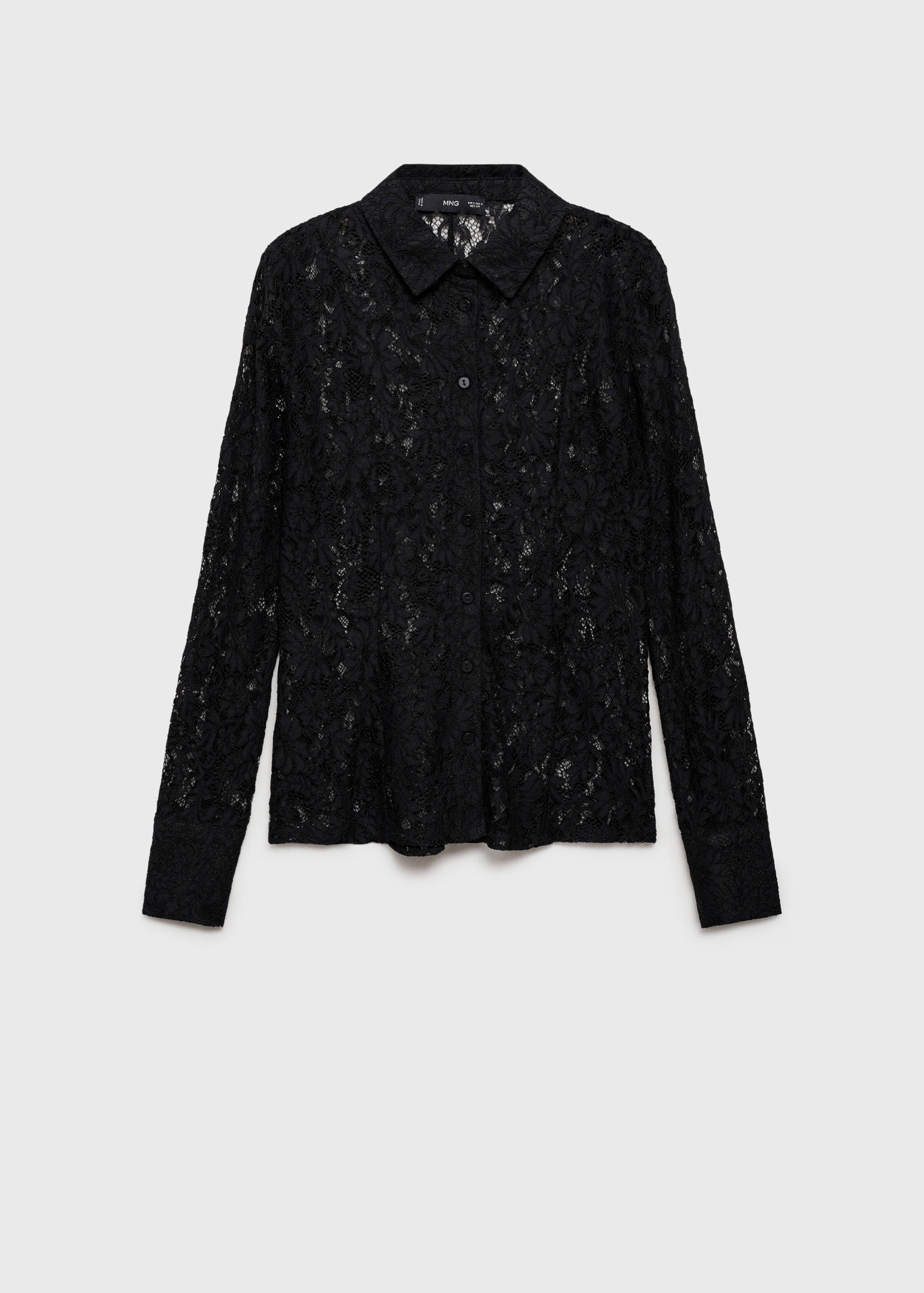 Chemise transparente dentelle - Article sans modèle