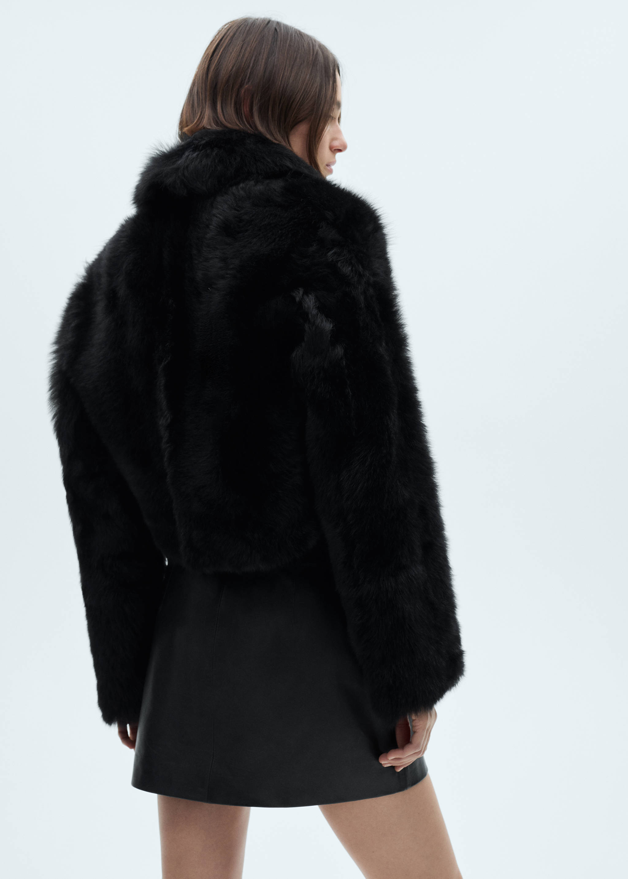 短款毛皮大衣 - null